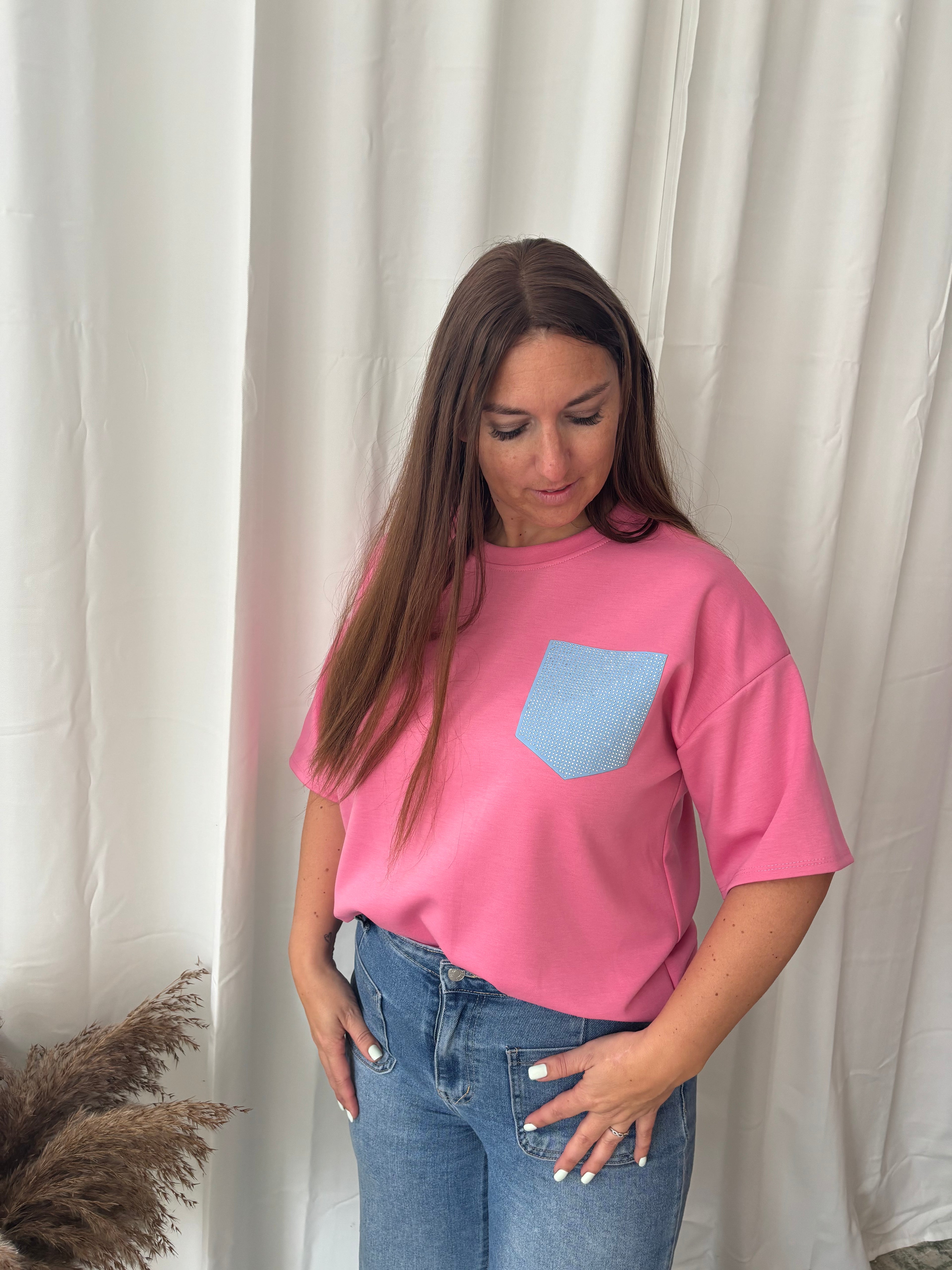 T-shirt Louise - Roze