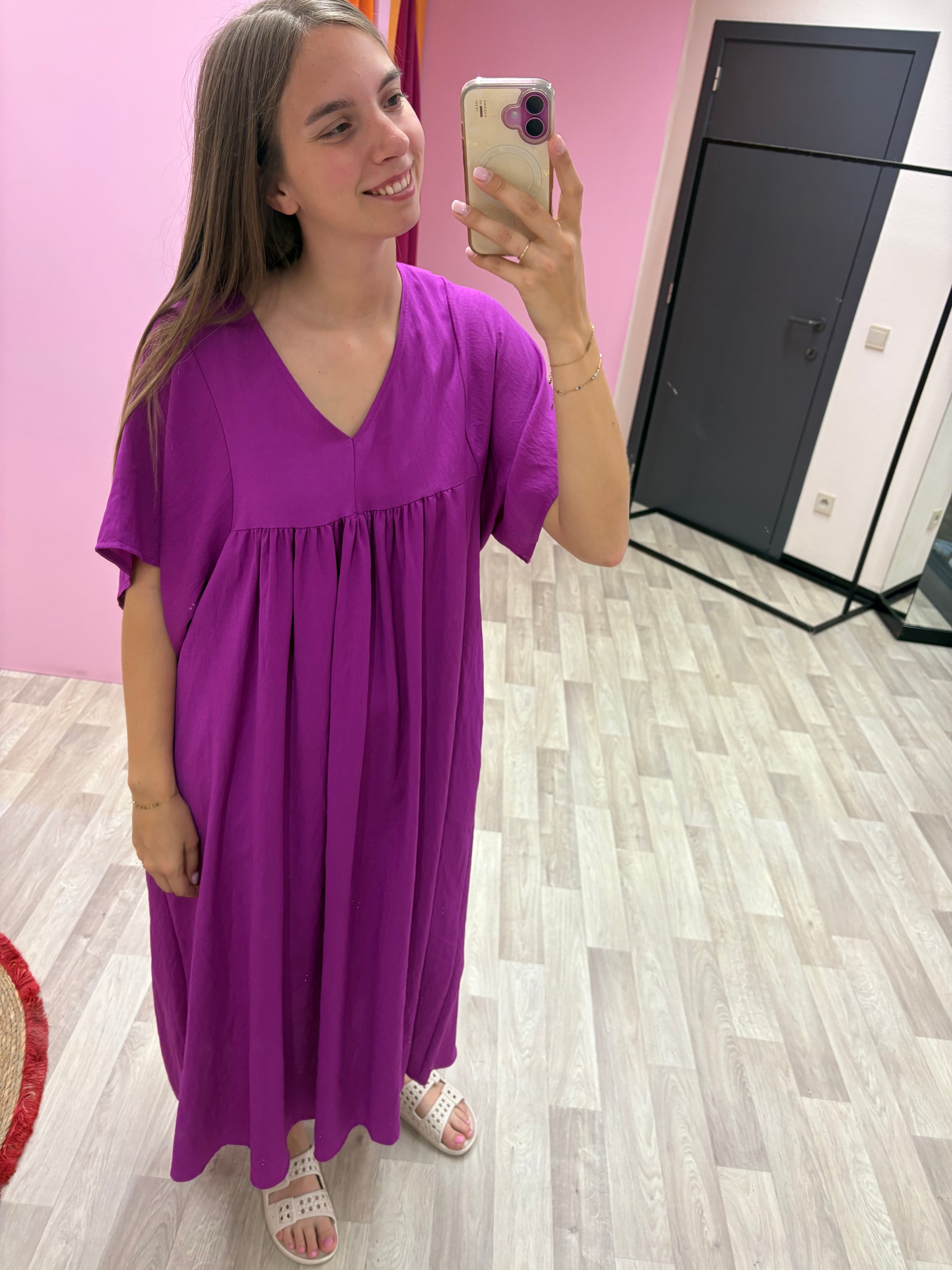 Kleedje Chess - Magenta
