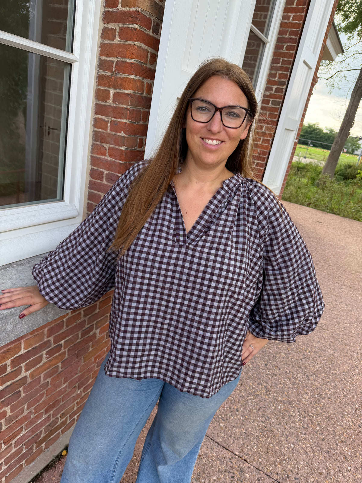 Blouse Nina - Bordeaux