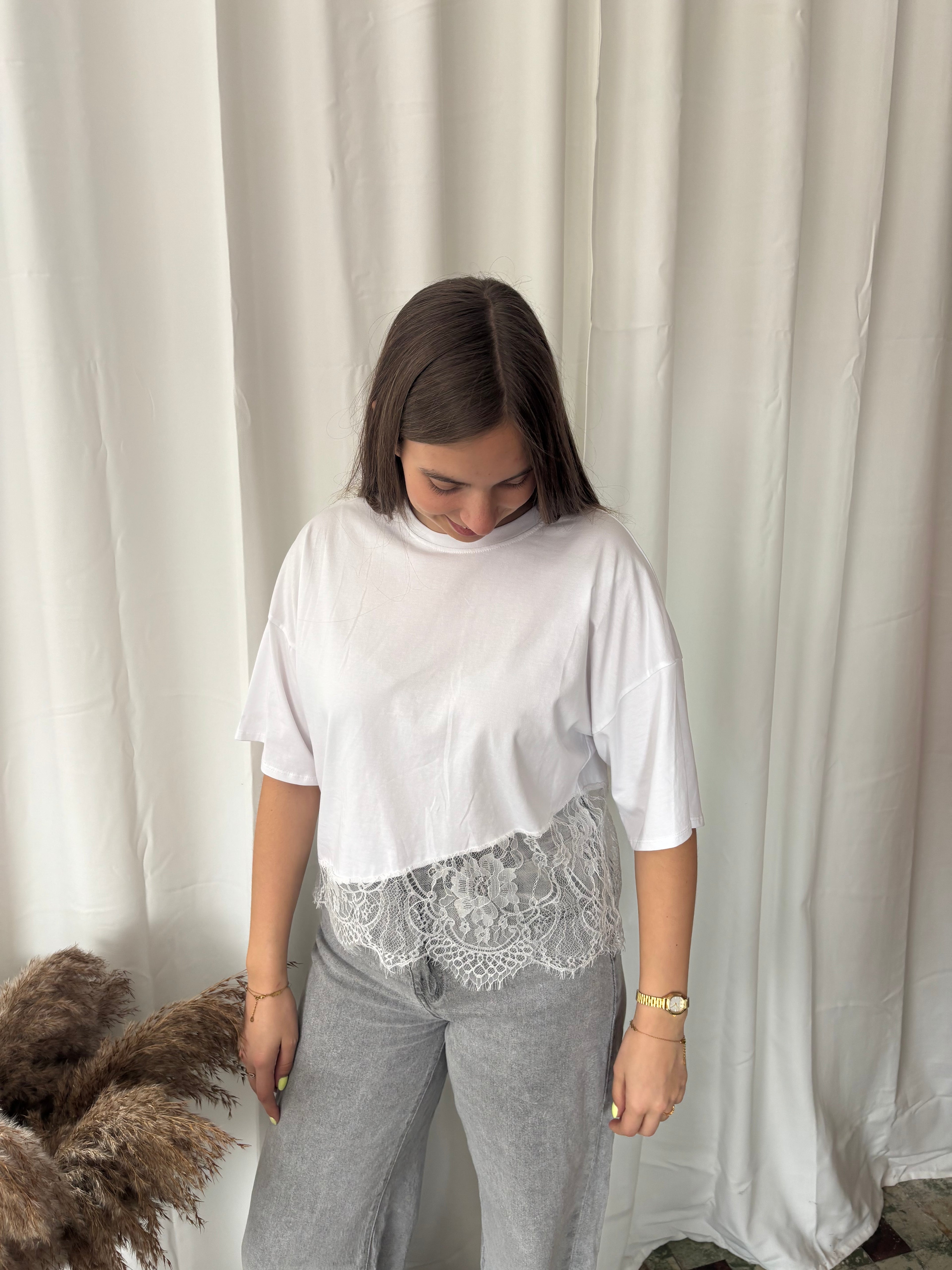 T-shirt Caro - Wit