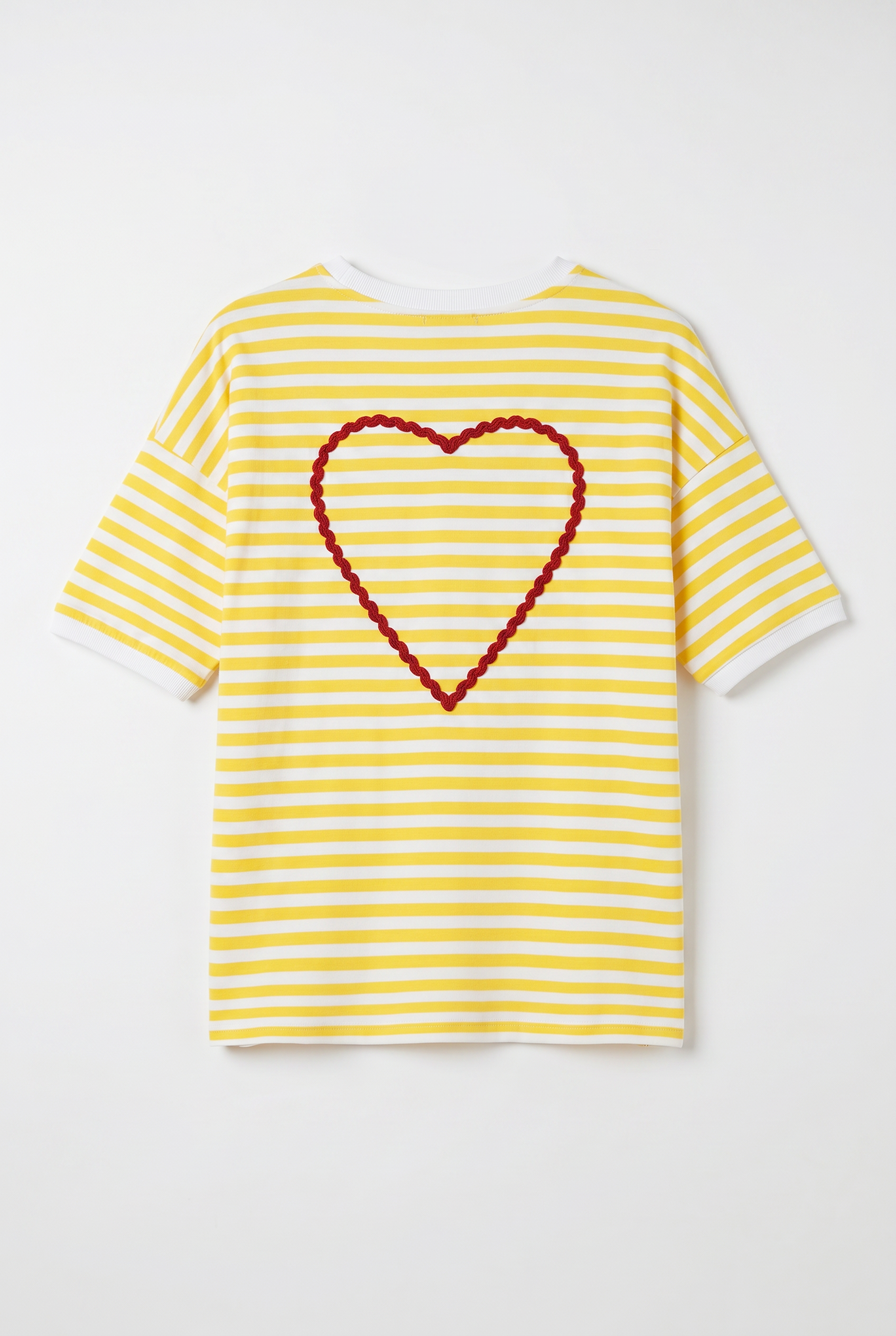 T-shirt amour - Geel