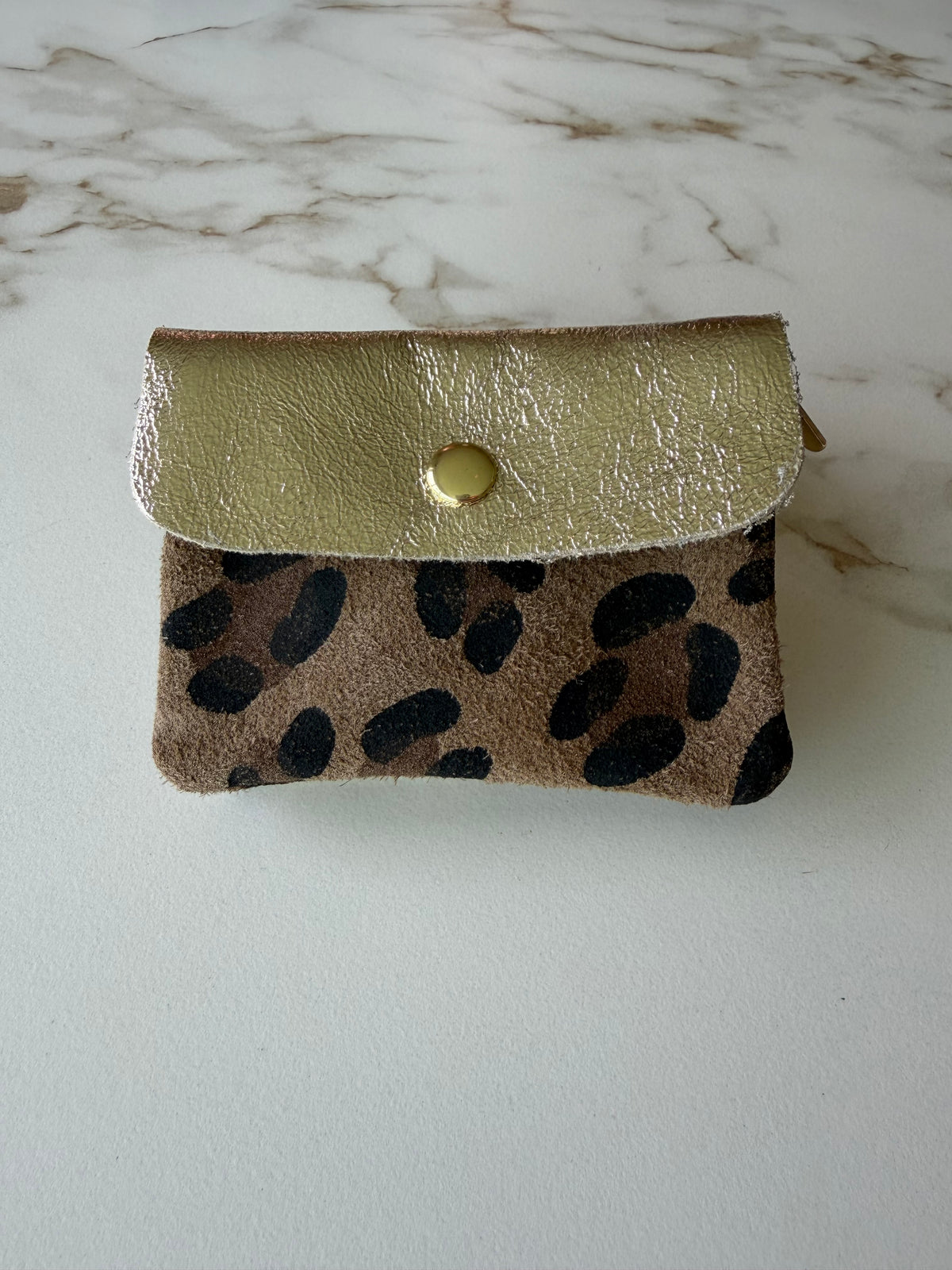 Portemonnee Ellis leopard bruin (klein)