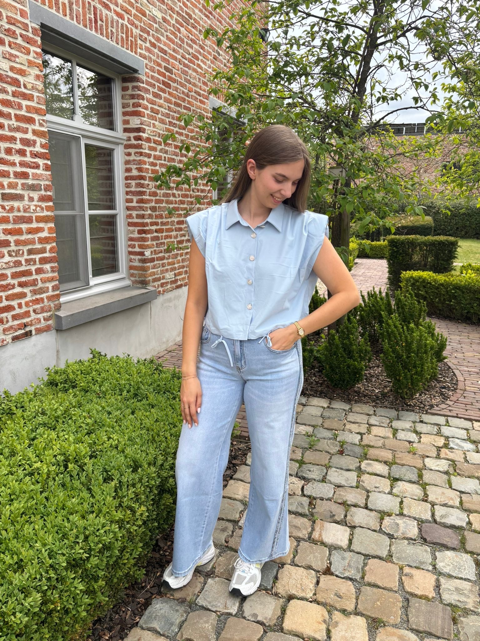 Blouse Nina - Blauw
