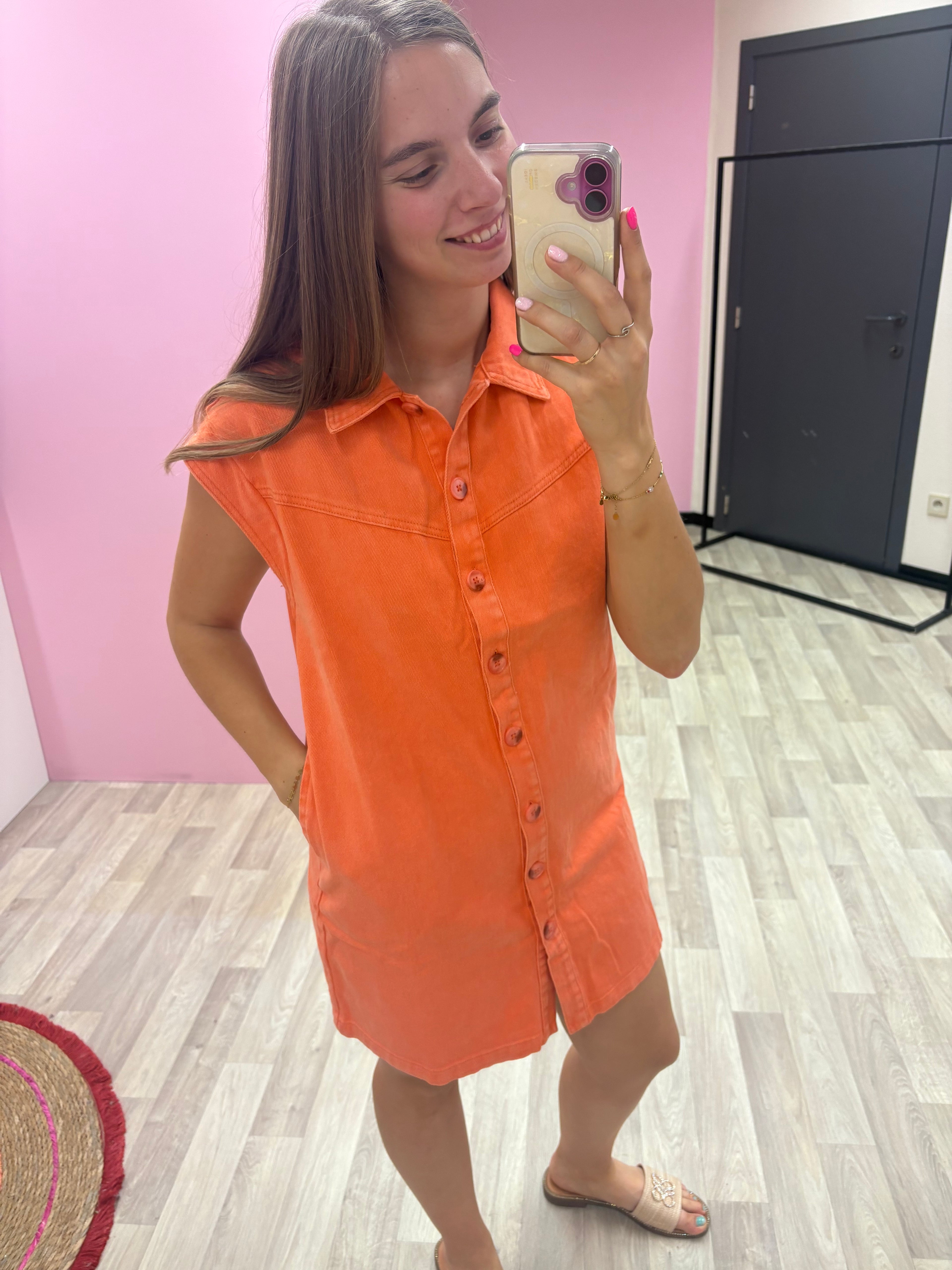 Jurk Fran - Oranje