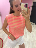 Top Lena - Roze/oranje
