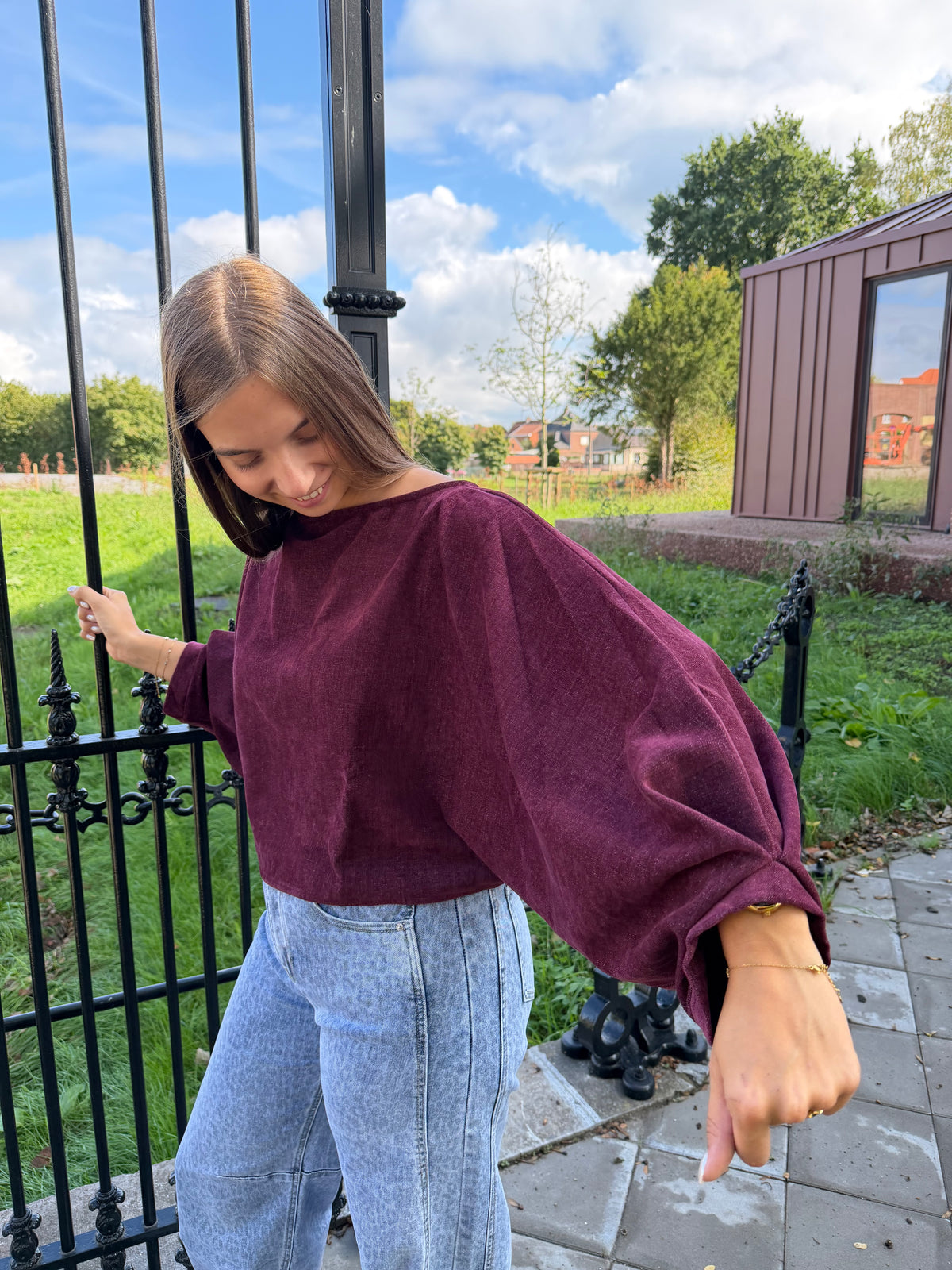 Blouse Ellie - Bordeaux