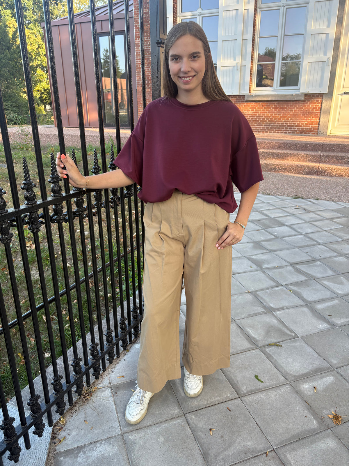 Cropped shirt - Bordeaux