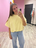 Cropped shirt - Geel