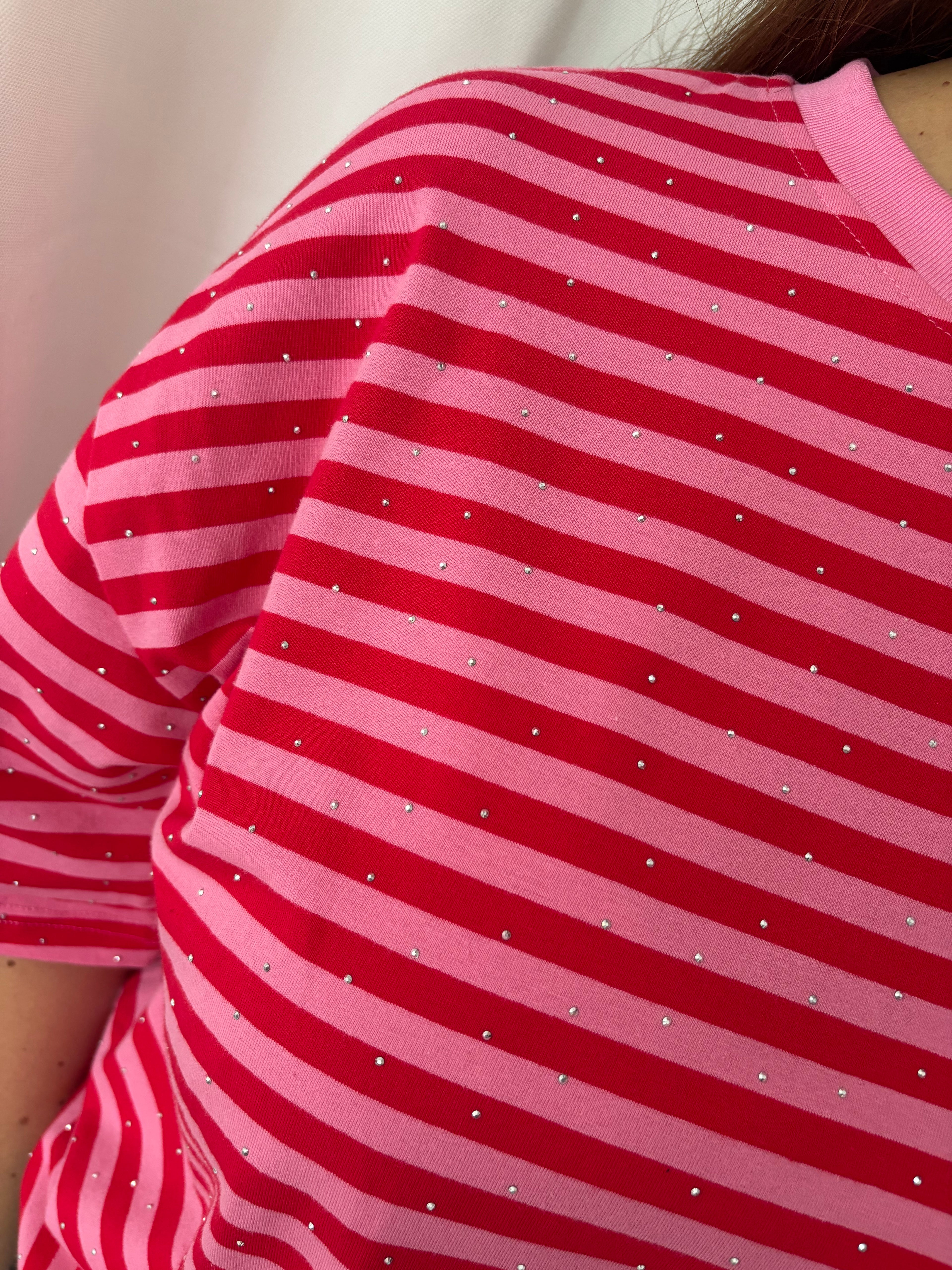 T-shirt Lio - Rood/roze