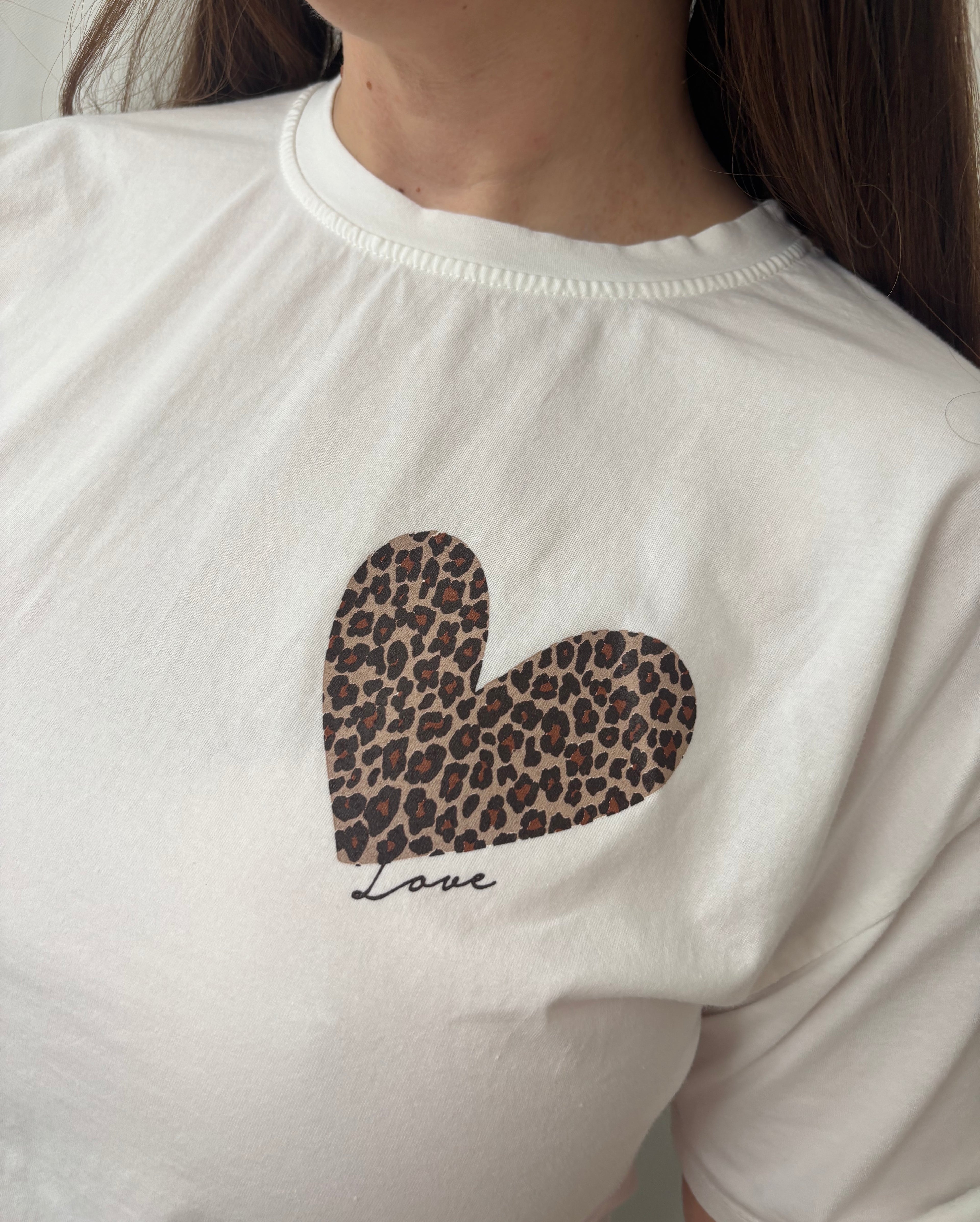 T-shirt Amour - Wit