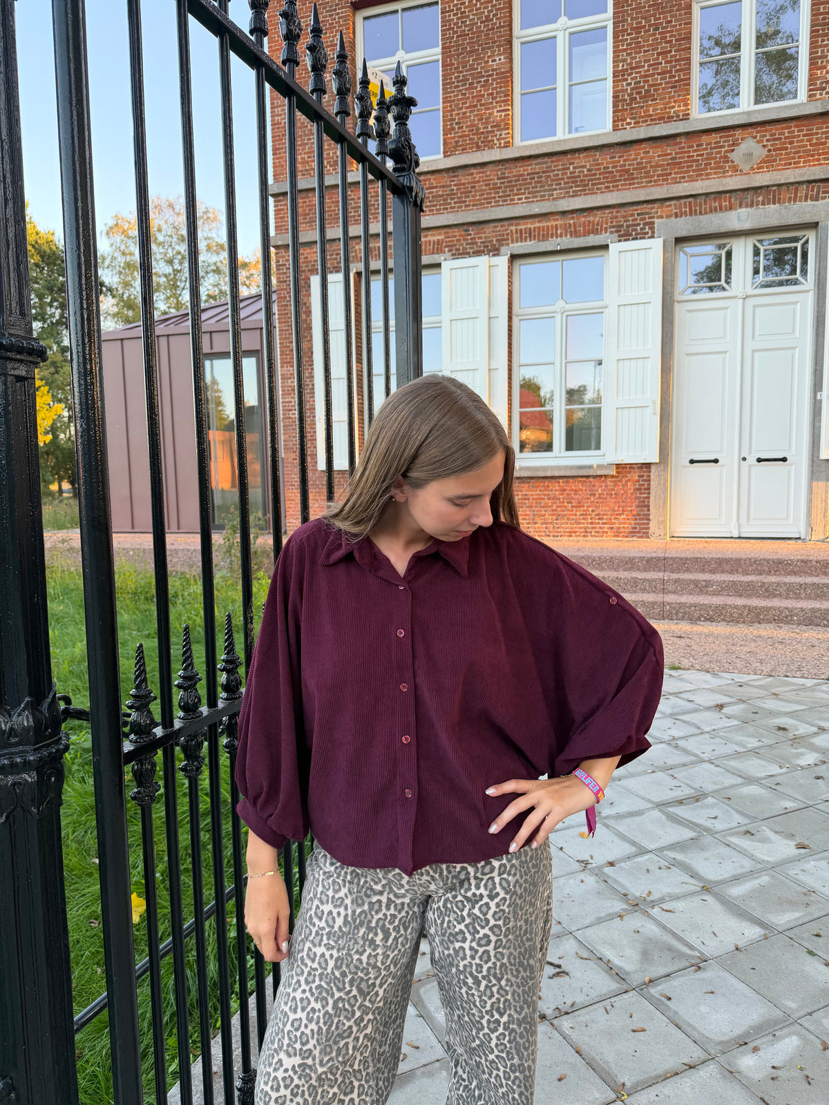 Blouse Amy - Bordeaux
