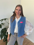 Gilet Lia - Blauw