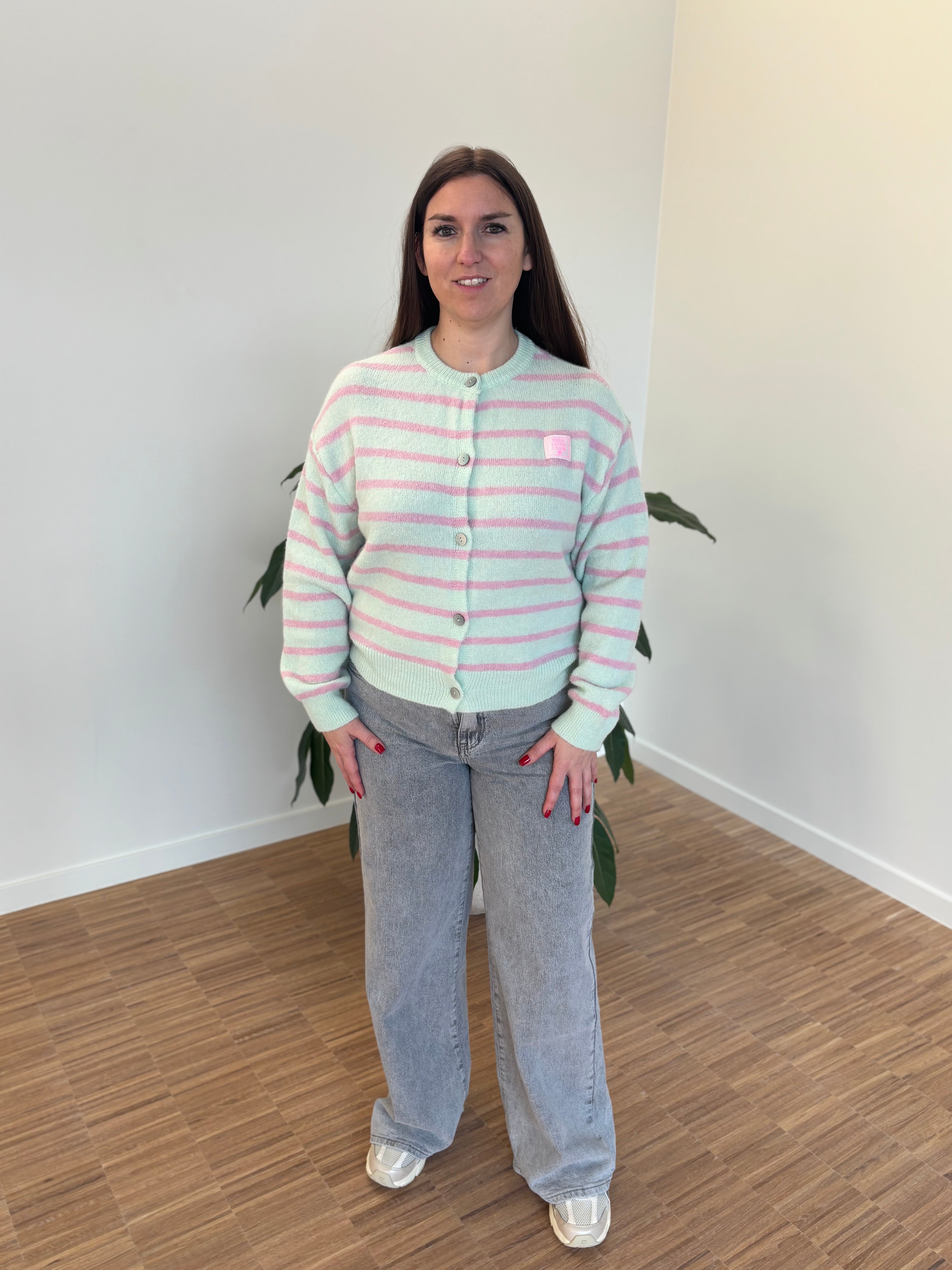 Pippa knit - groen/roze