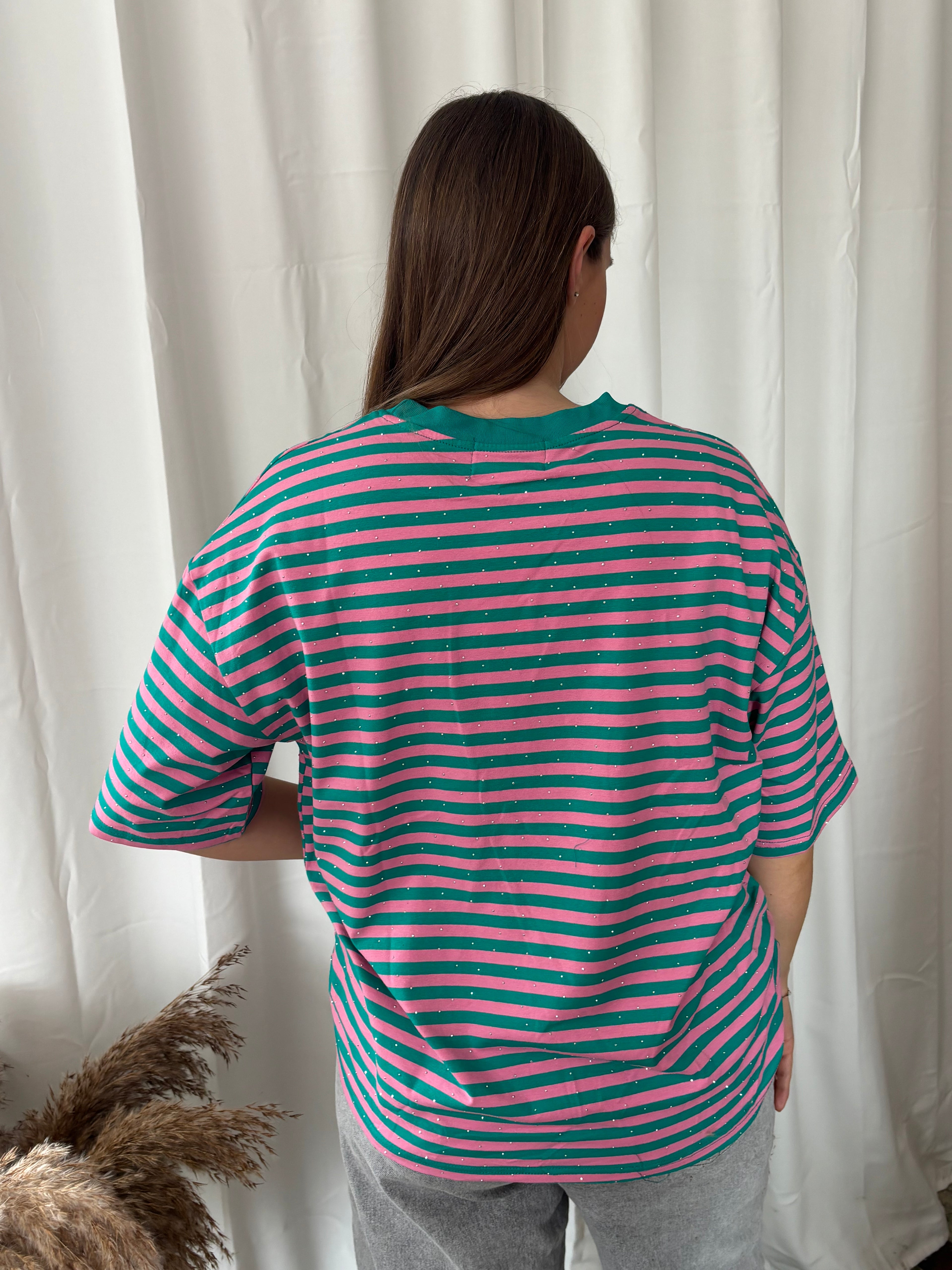 T-shirt Lio - Groen/roze