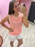 Top Lia - Roze/Oranje