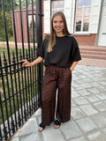Cropped shirt - Zwart