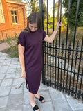 Jurk Noor - Aubergine