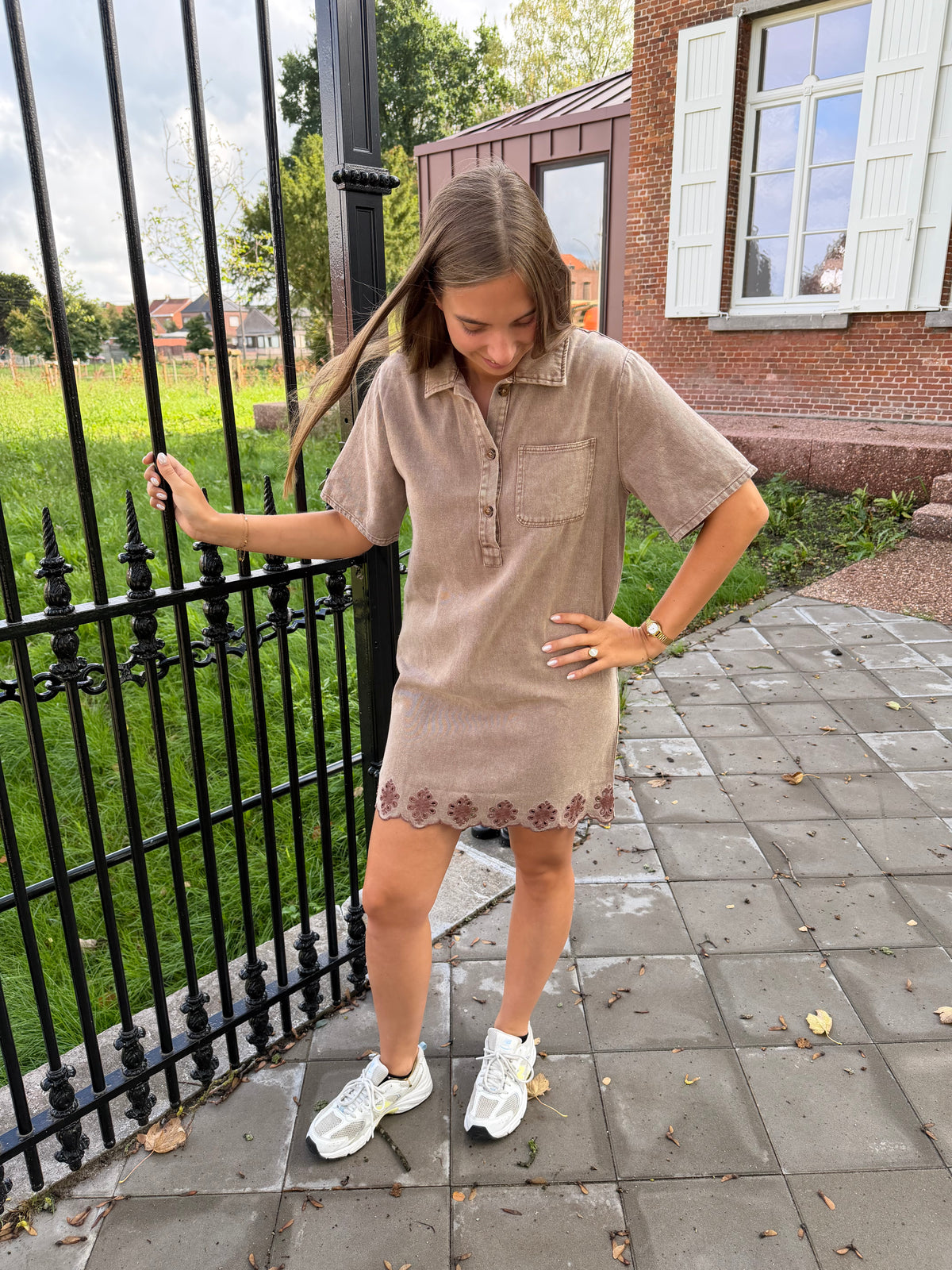 Kleedje Lia - Taupe
