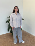 Blouse Lieve - taupe/wit