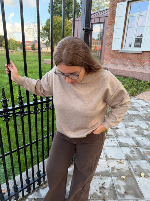 Cropped sweater - Beige