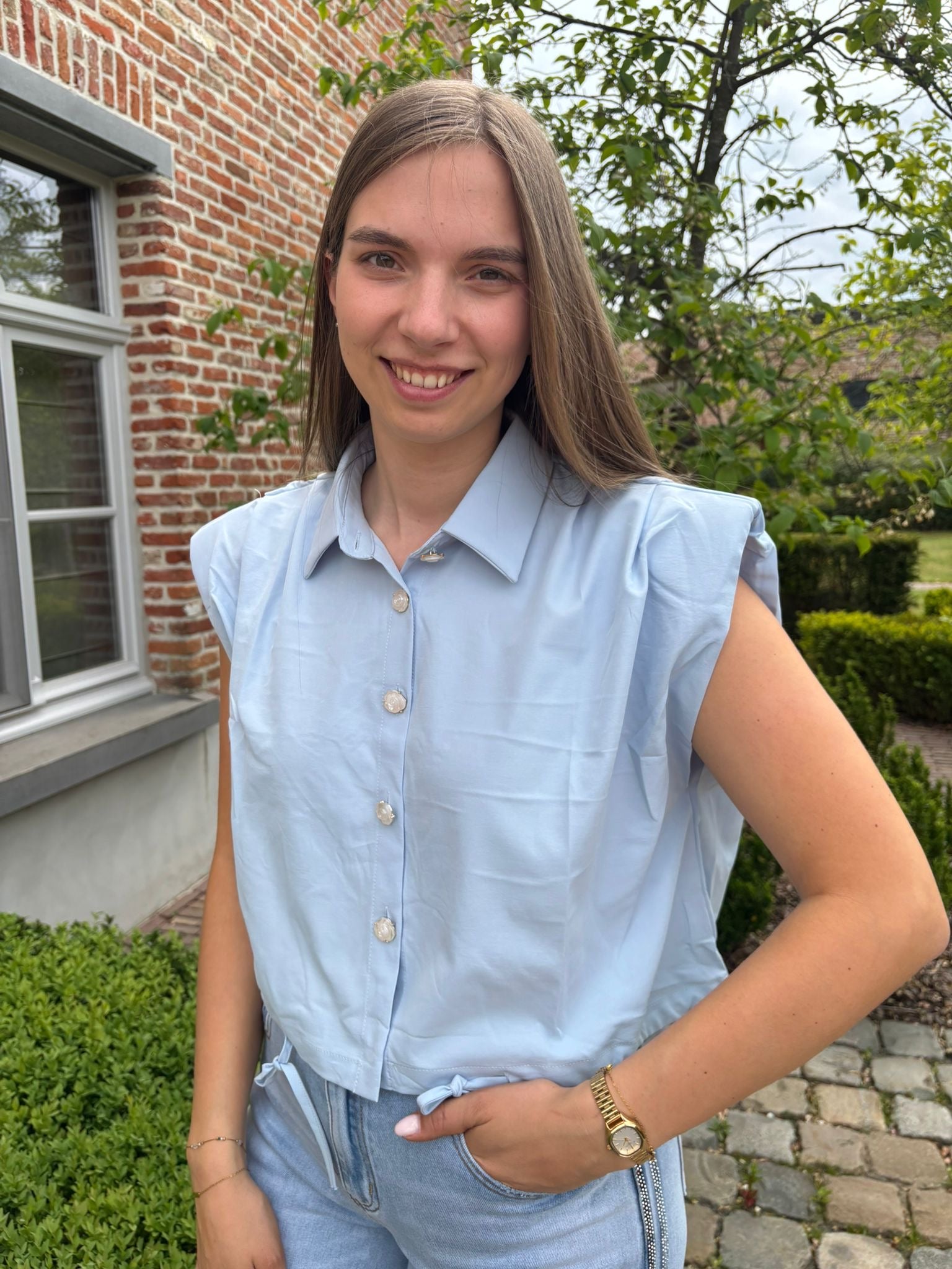 Blouse Nina - Blauw