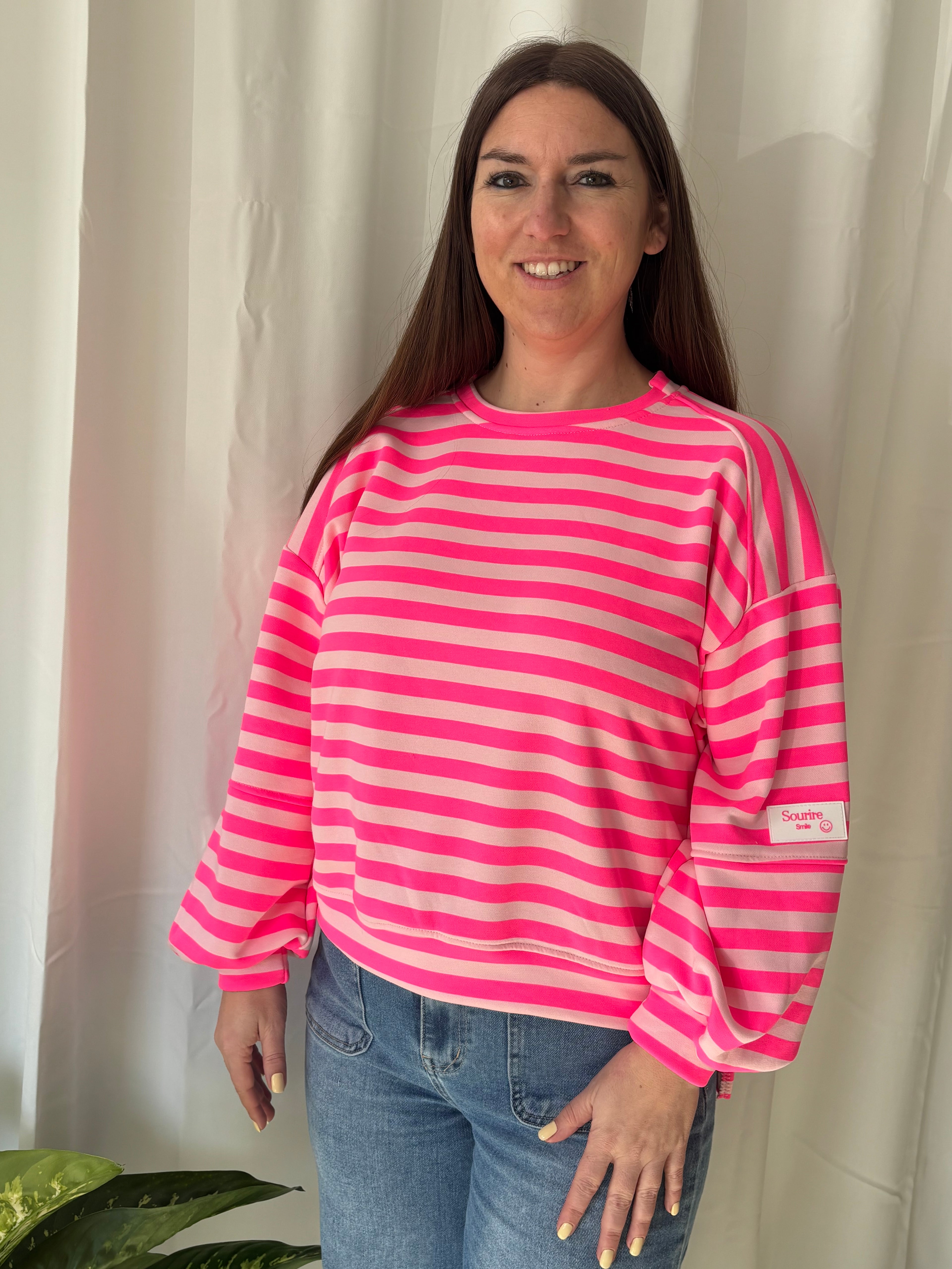 Trui sourire - roze