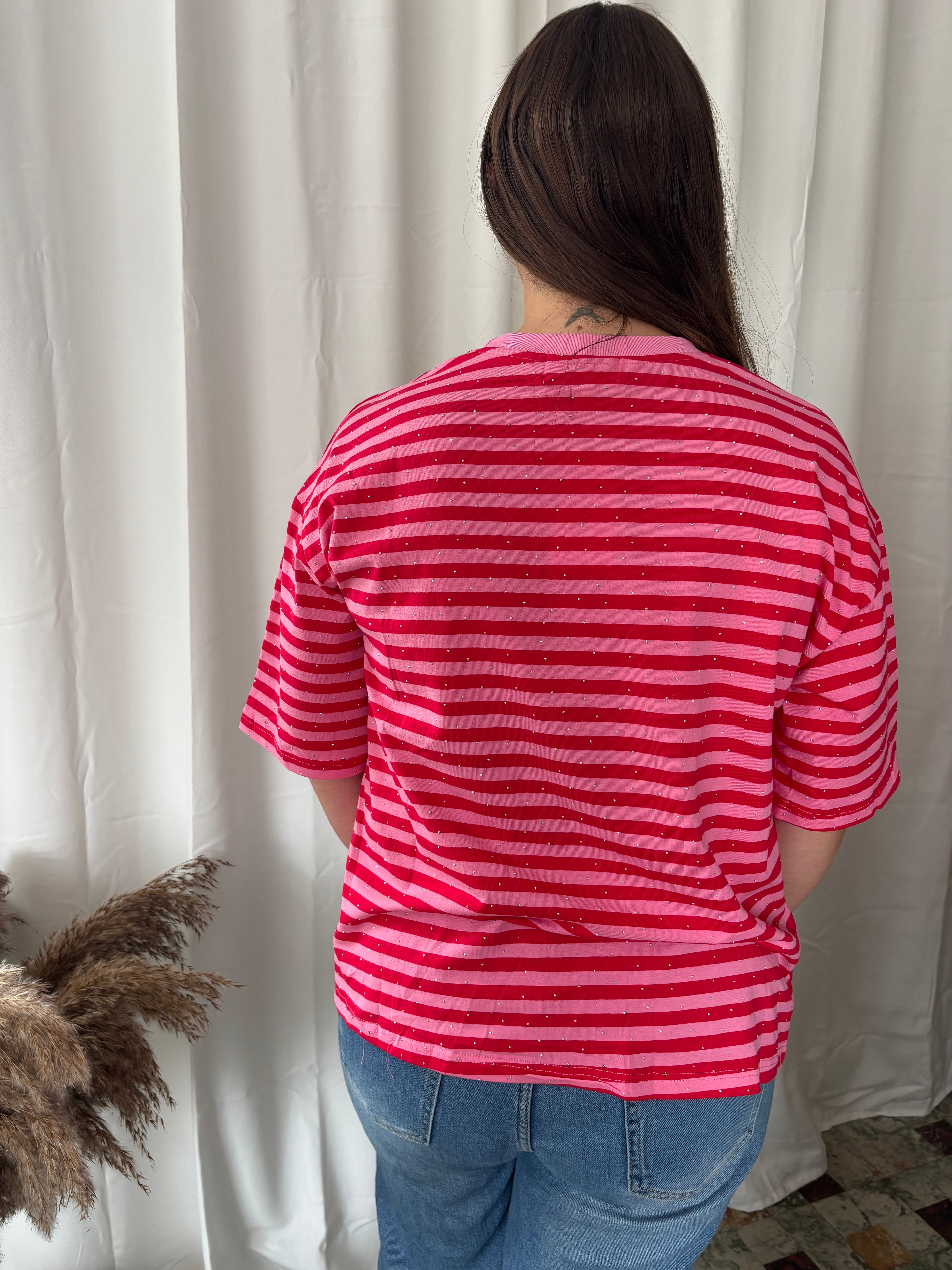 T-shirt Lio - Rood/roze