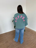 Sweater coffee - Petrol