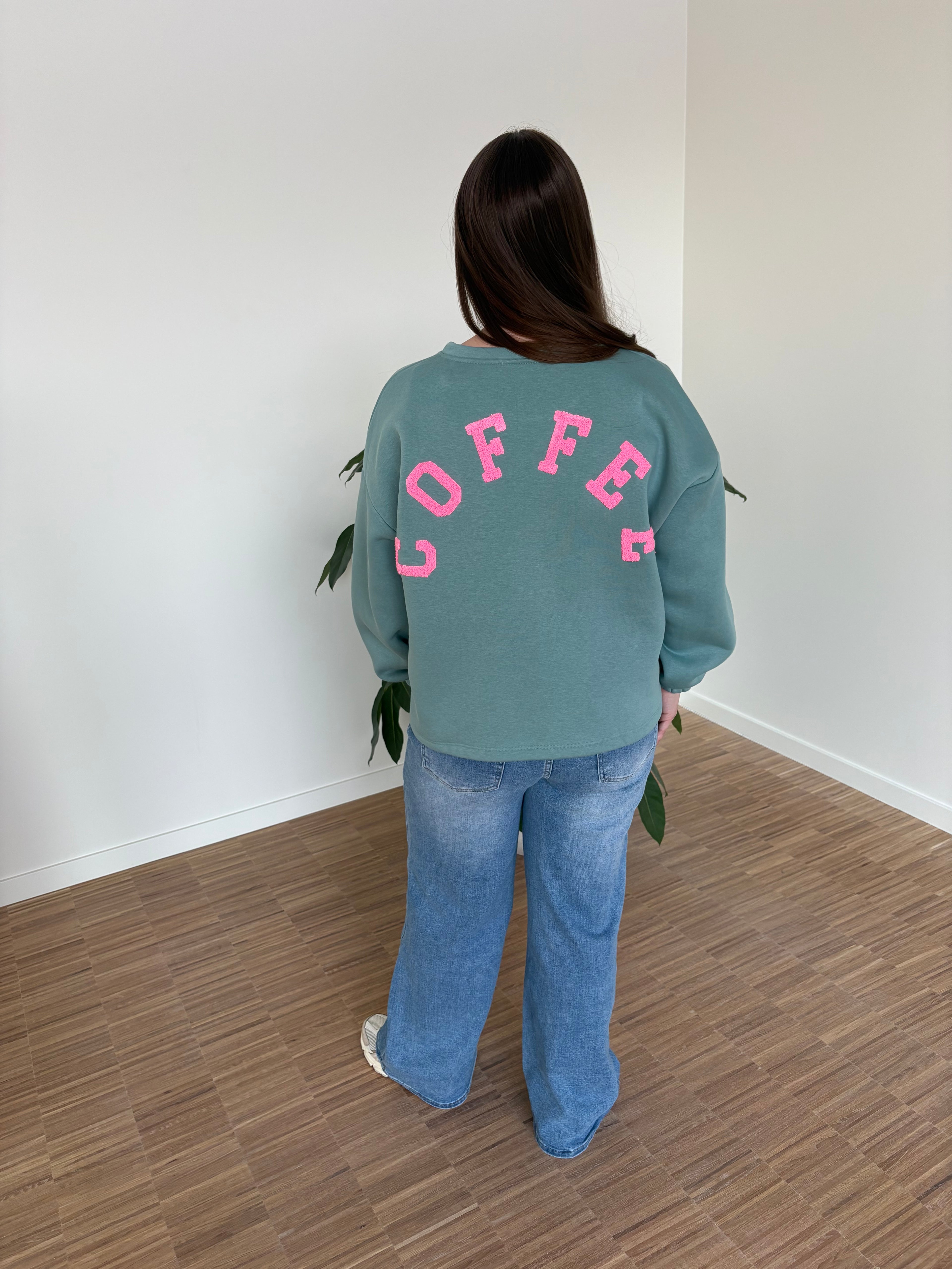 Sweater coffee - Petrol