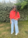 Nele top - Roze/oranje