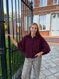 Blouse Amy - Bordeaux