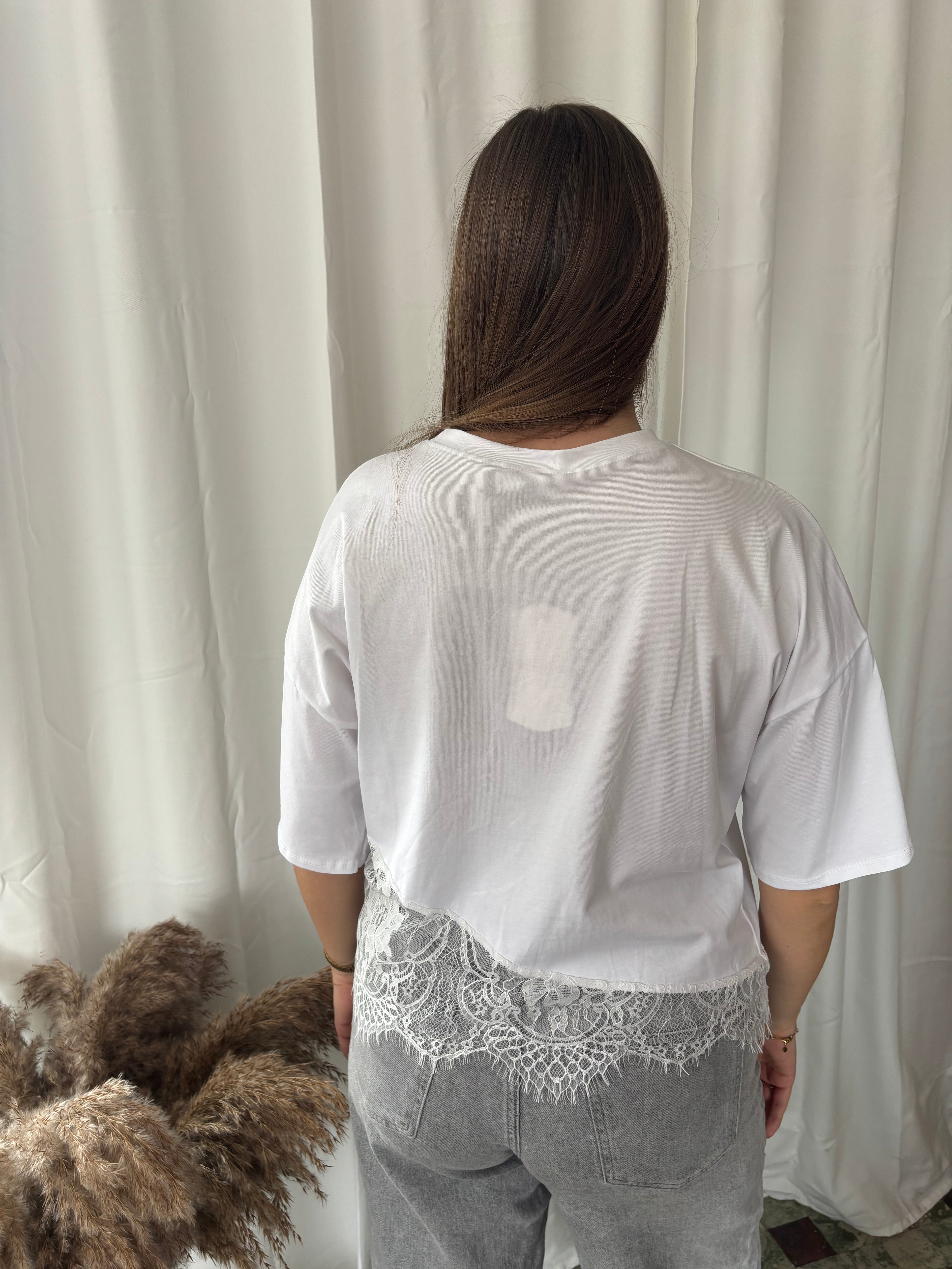 T-shirt Caro - Wit