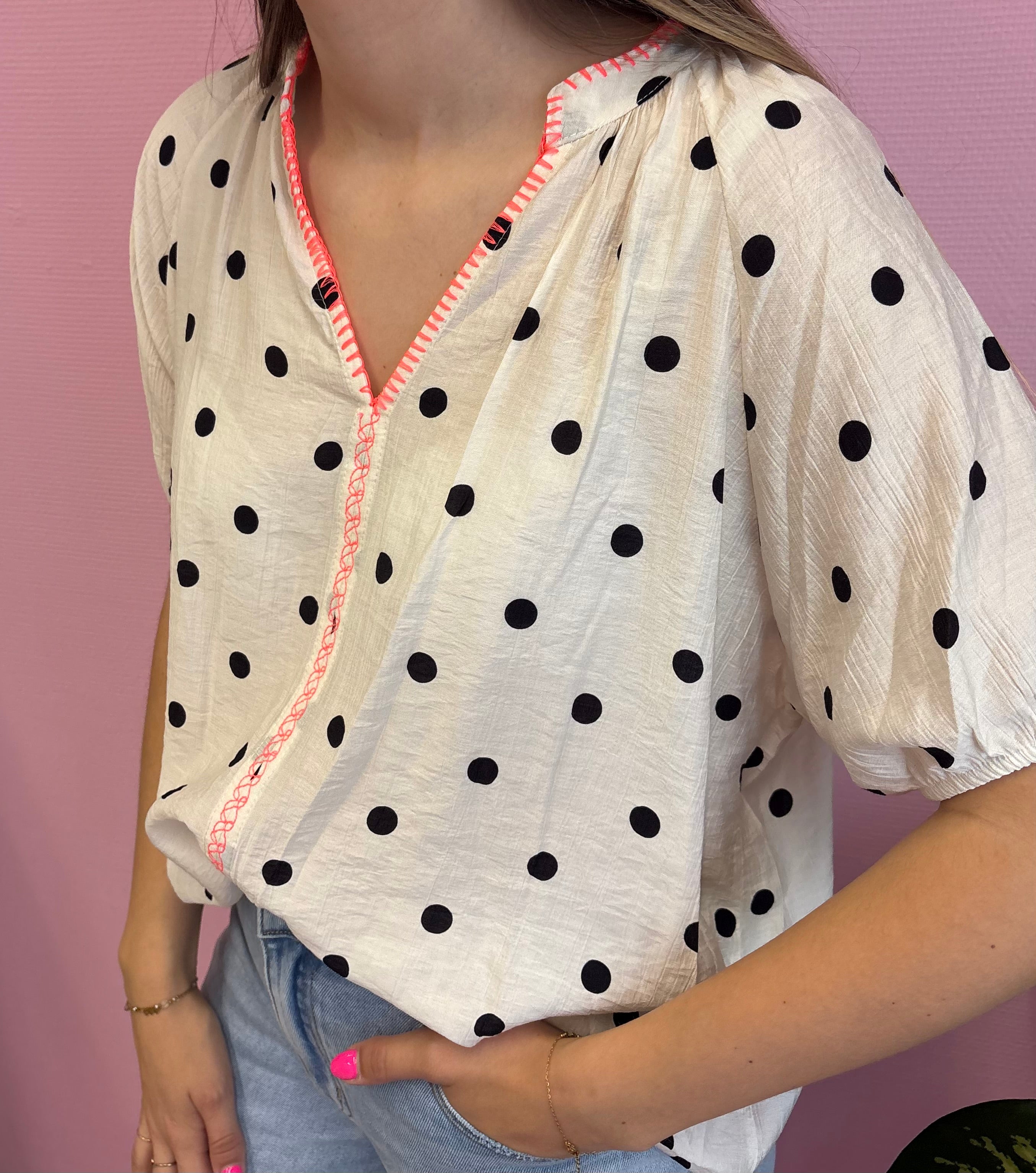 Polka blouse