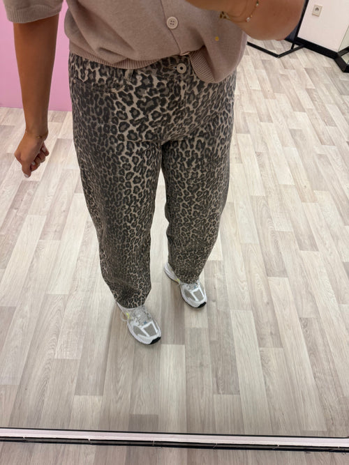 Balloon jeans - Leopard