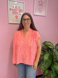 Blouse leopard - Roze