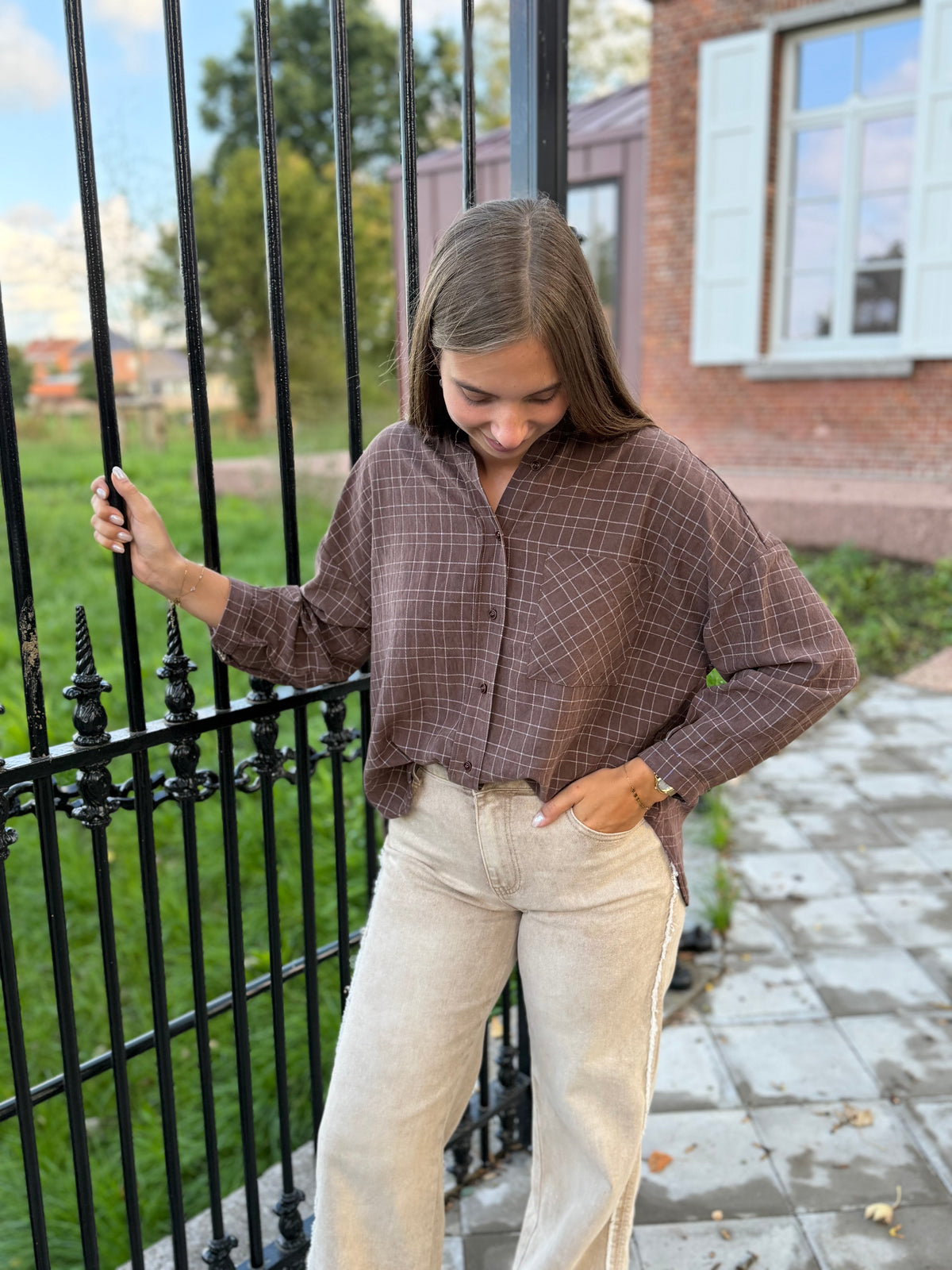 Blouse Lea - Bruin