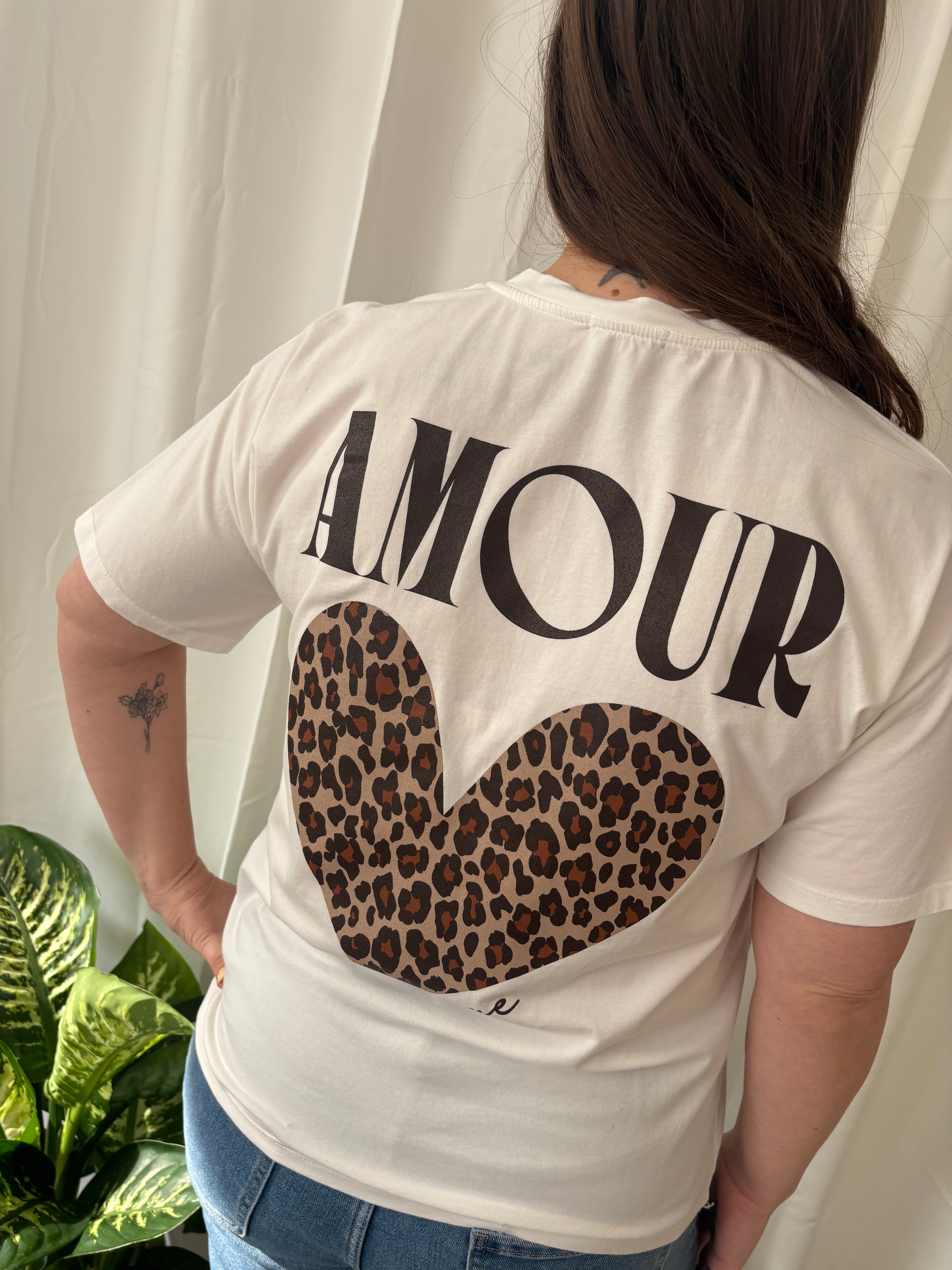 T-shirt Amour - Wit