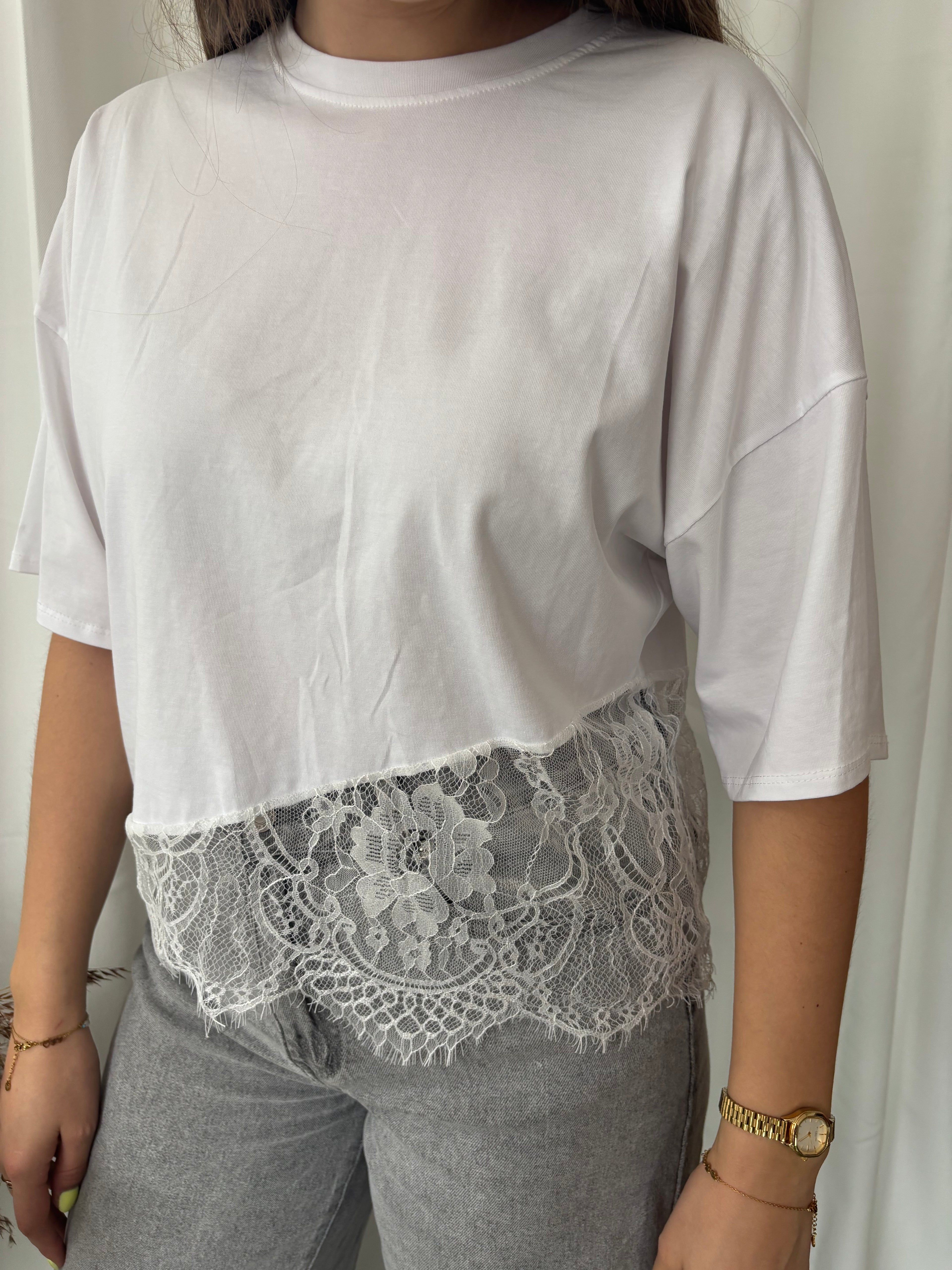 T-shirt Caro - Wit