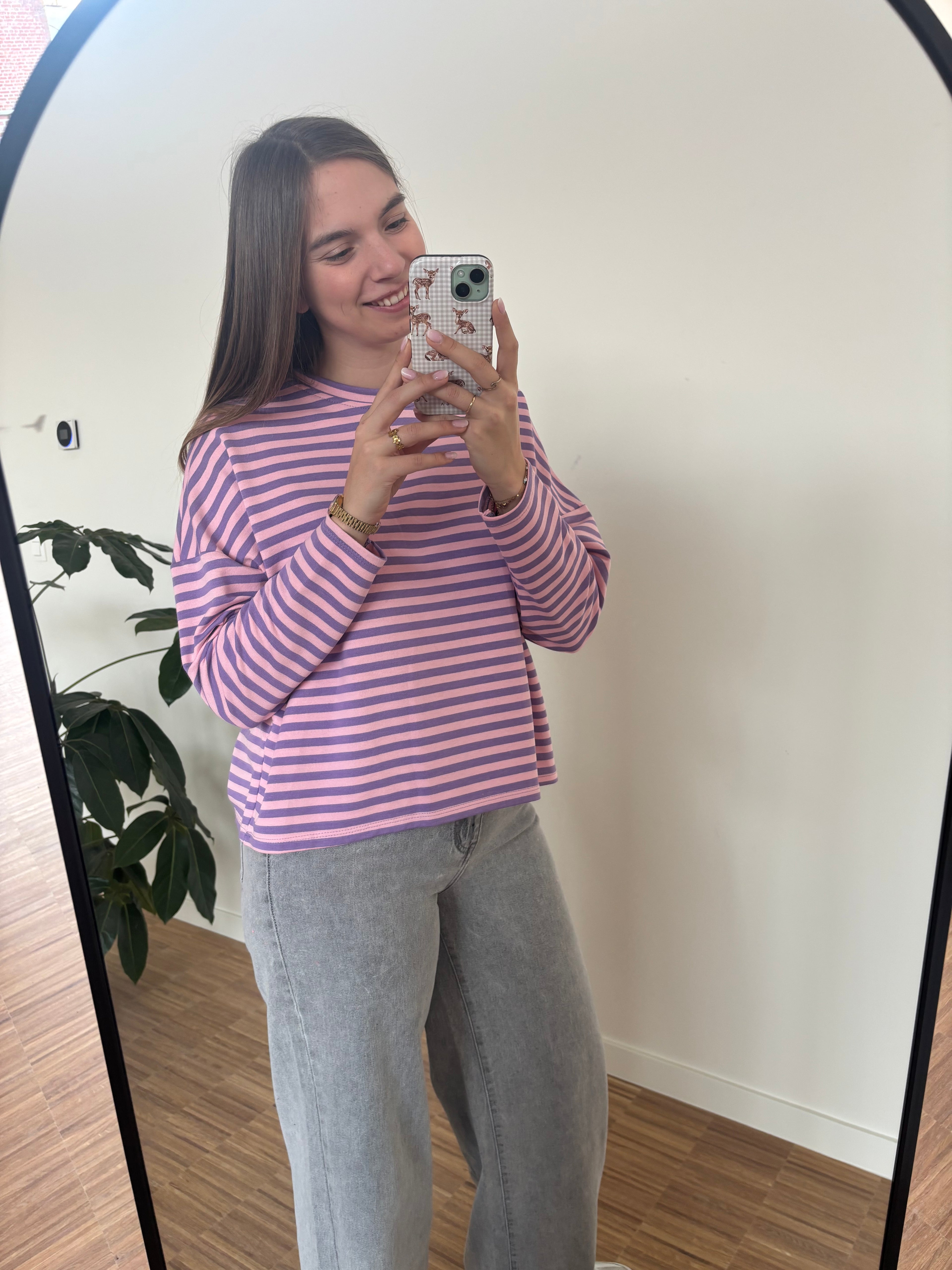 Lize top - paars/roze