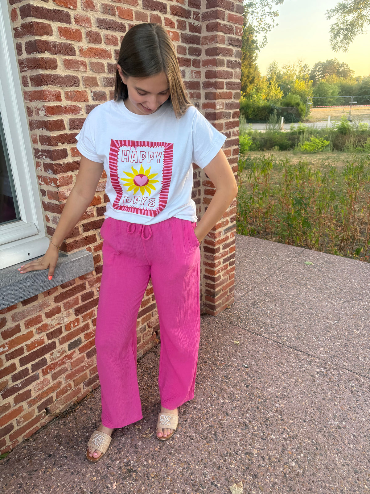 Tetra broek - Fuchsia