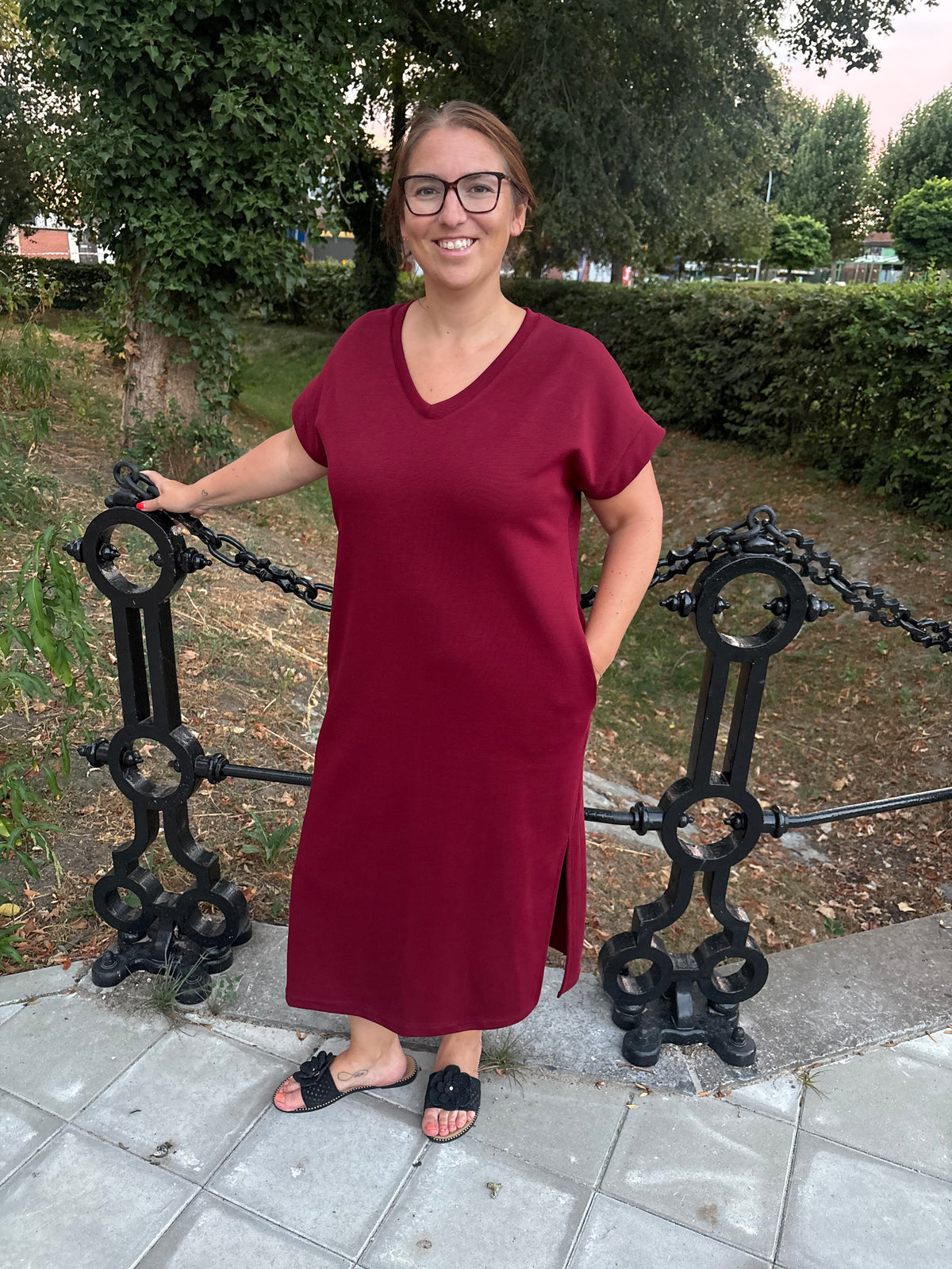 Jurk Emmy - Bordeaux