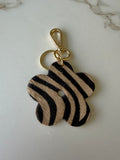 Sleutelhanger bloem zebra