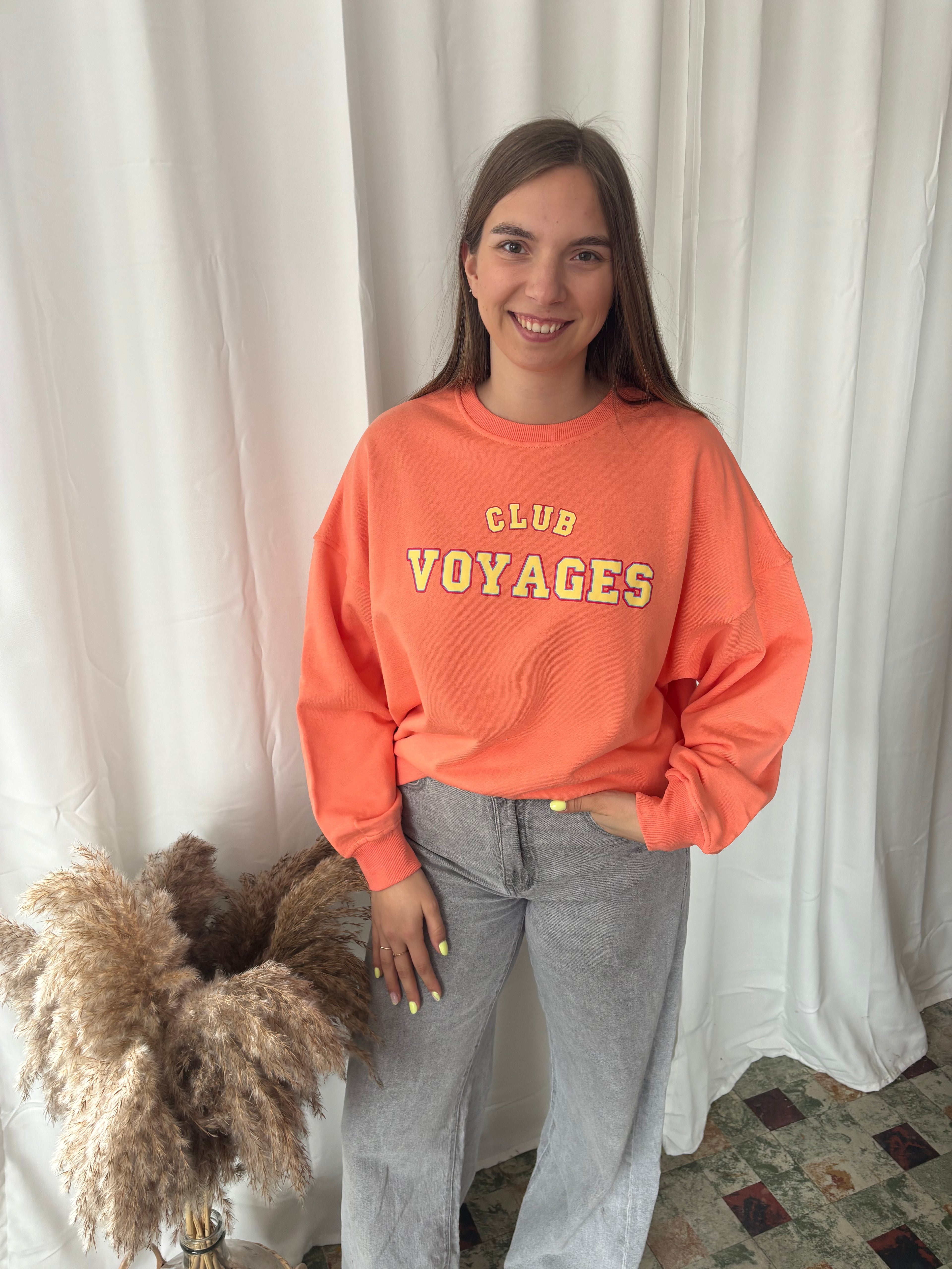 Trui Club Voyages - Oranje