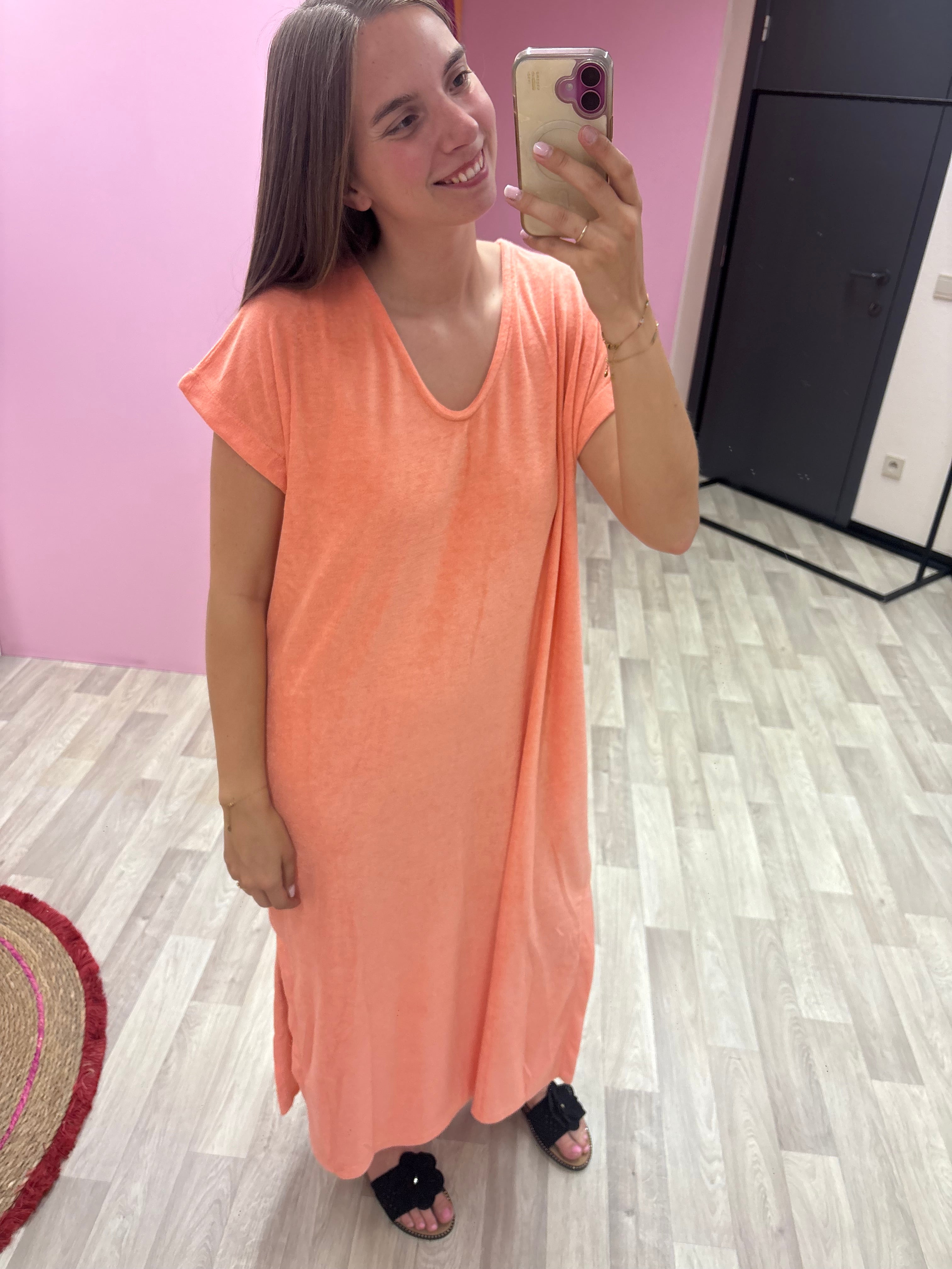 Kleedje badstof - Oranje