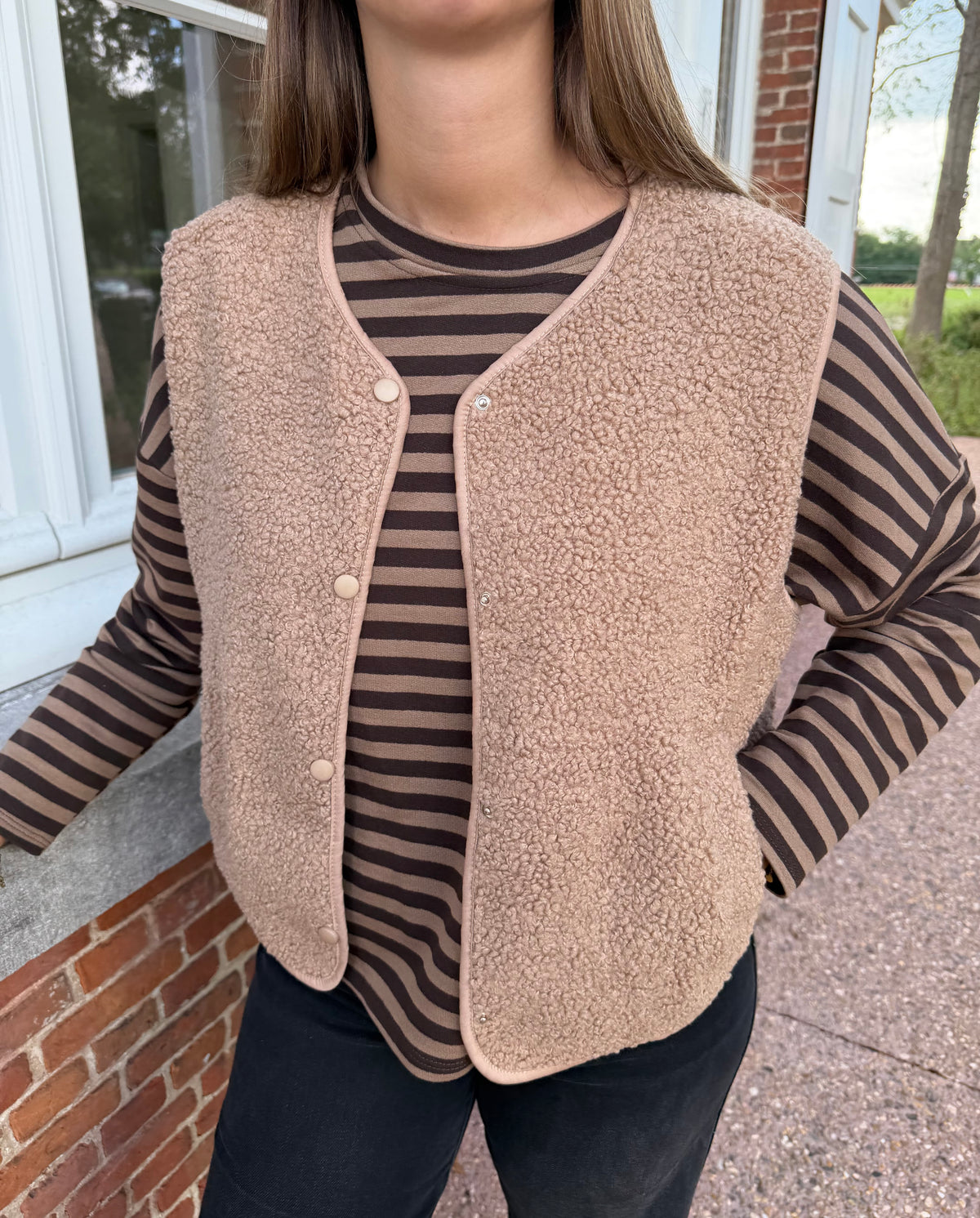 Teddy gilet - Camel