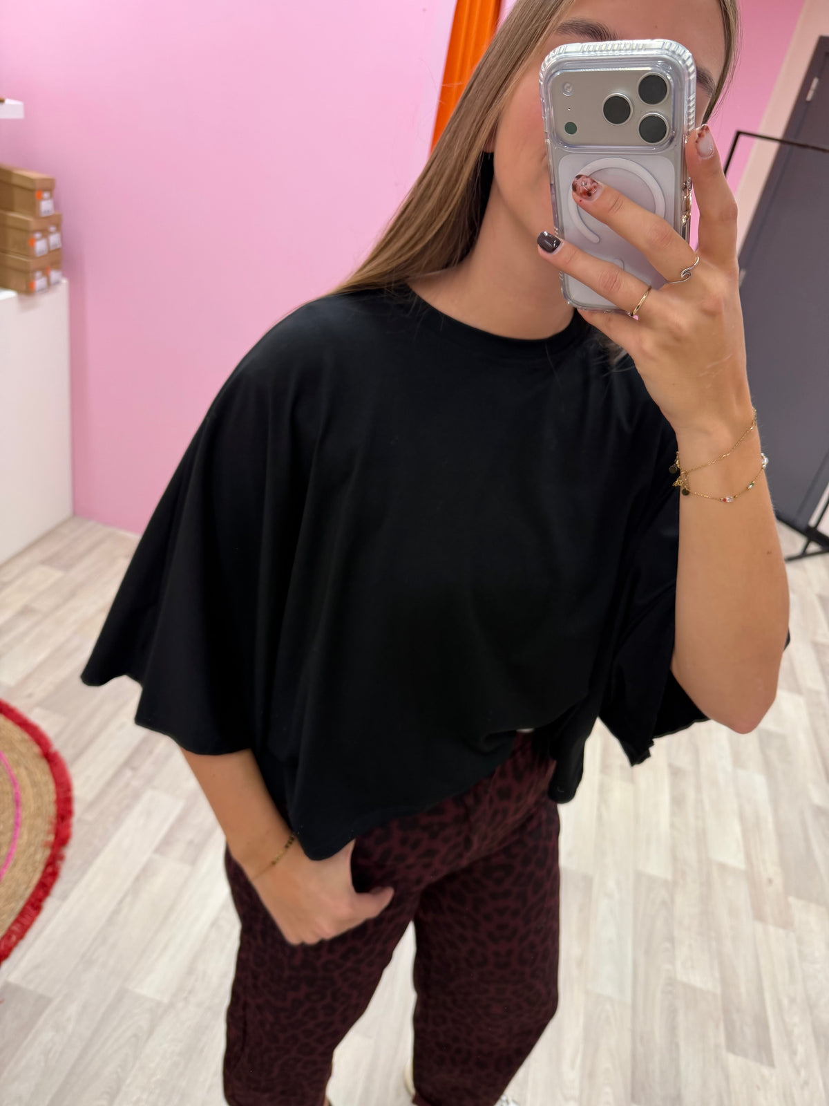 T-shirt Lien - Zwart