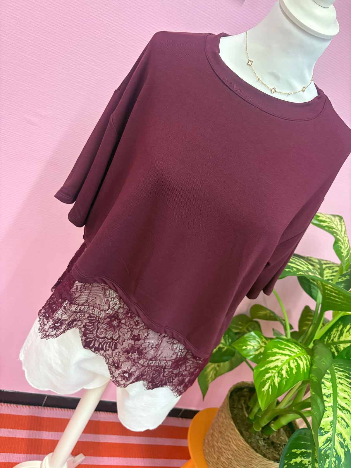 T-shirt Lena - Bordeaux