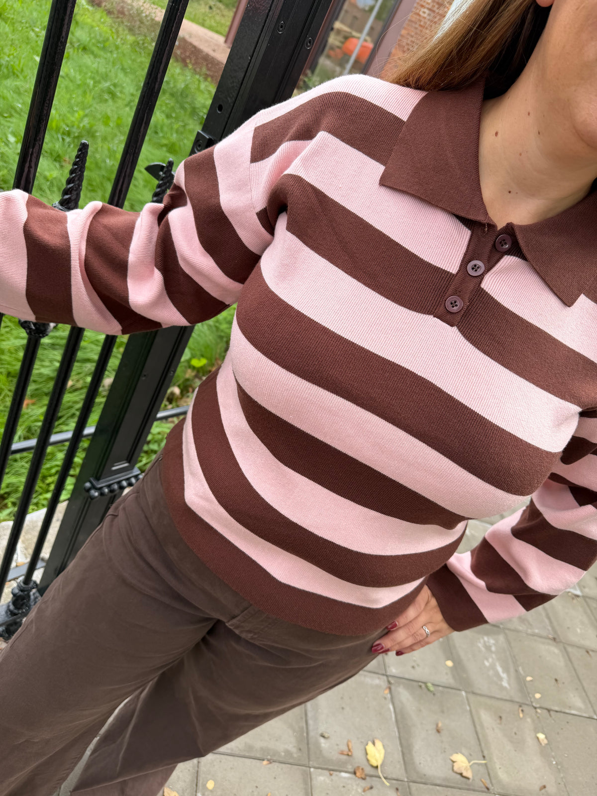 Polo Luz - Bruin/roze