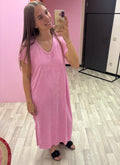 Kleedje badstof - Roze