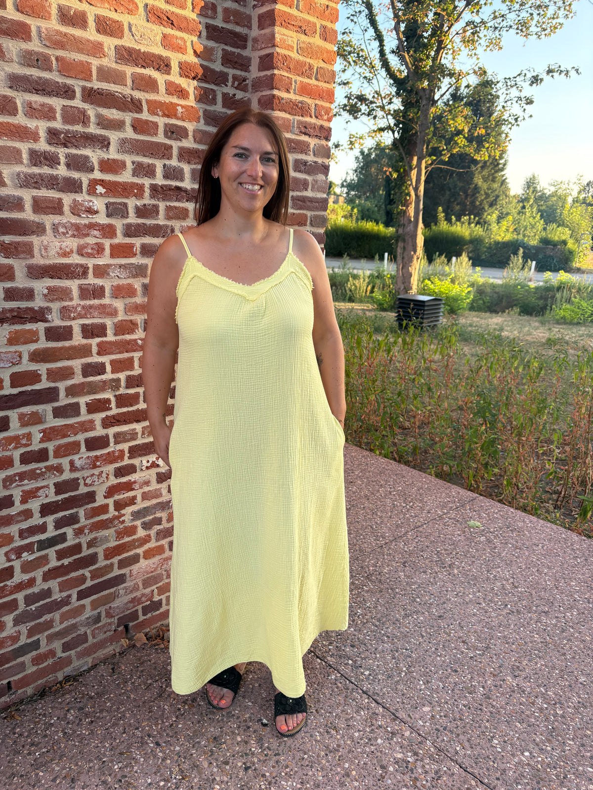 Jurk Nina - Geel